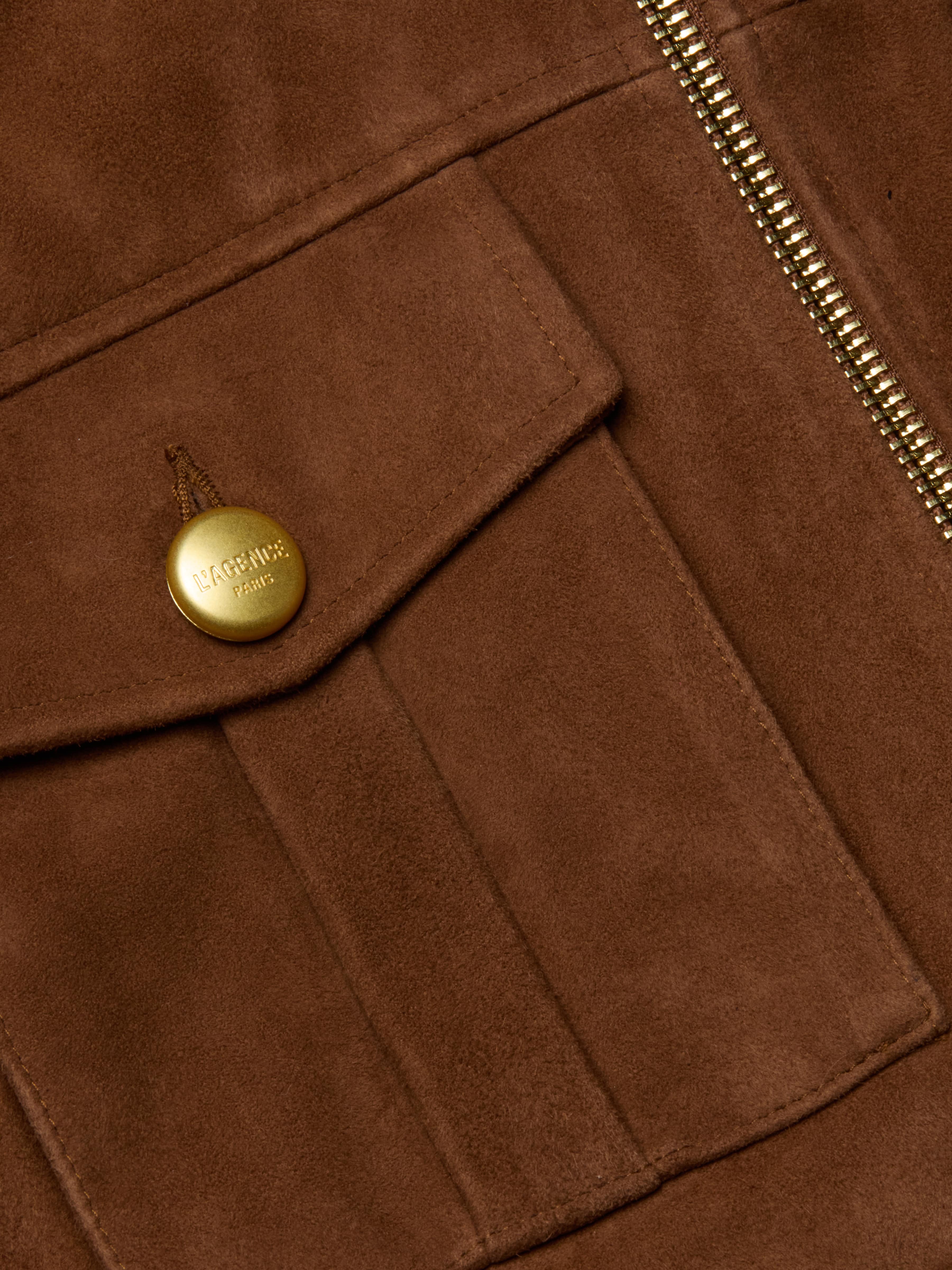 L'AGENCE - Micah Oversized Suede Jacket - Image 8