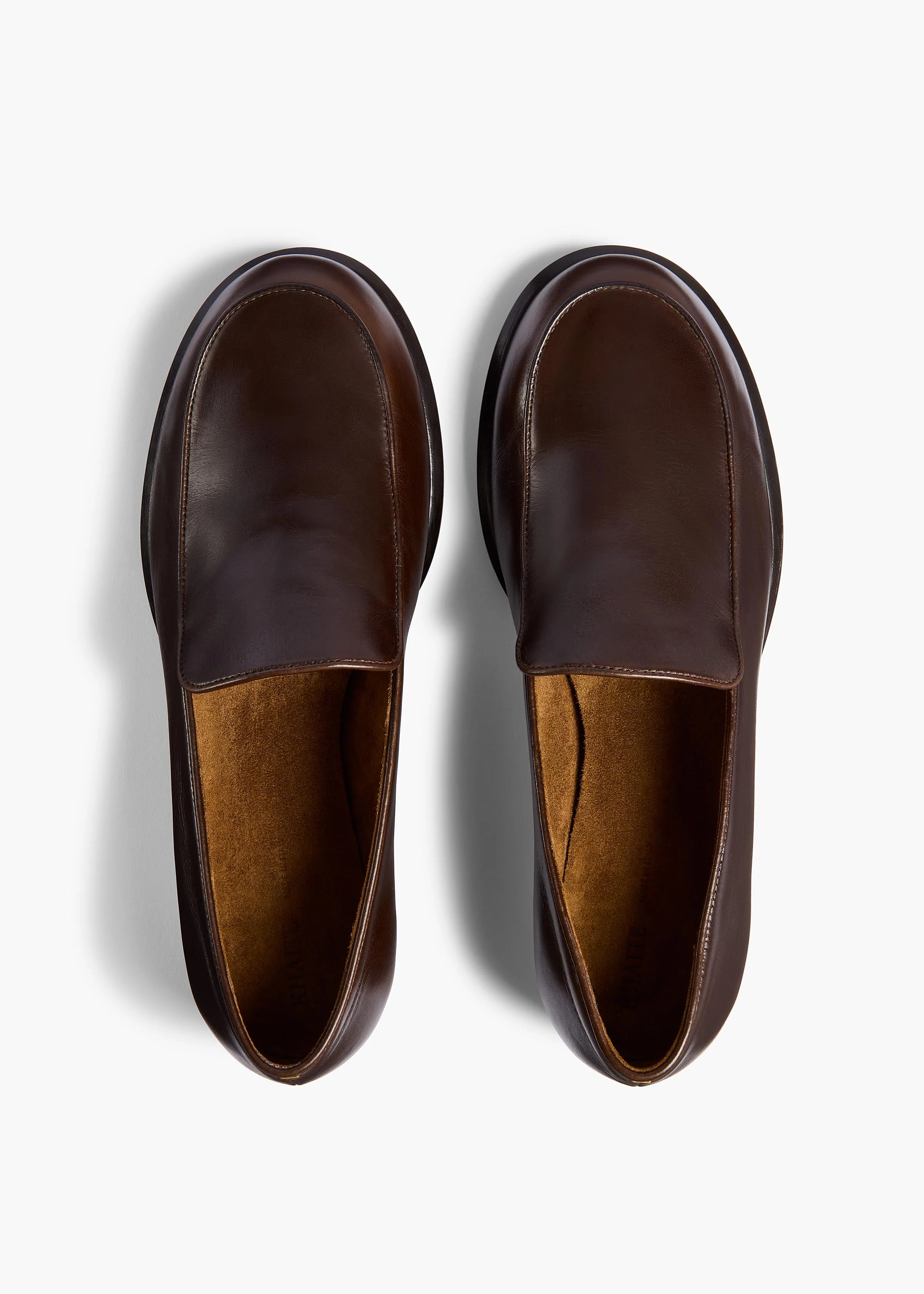 Khaite - Miles Loafer in Vintage Brown Leather - Image 3