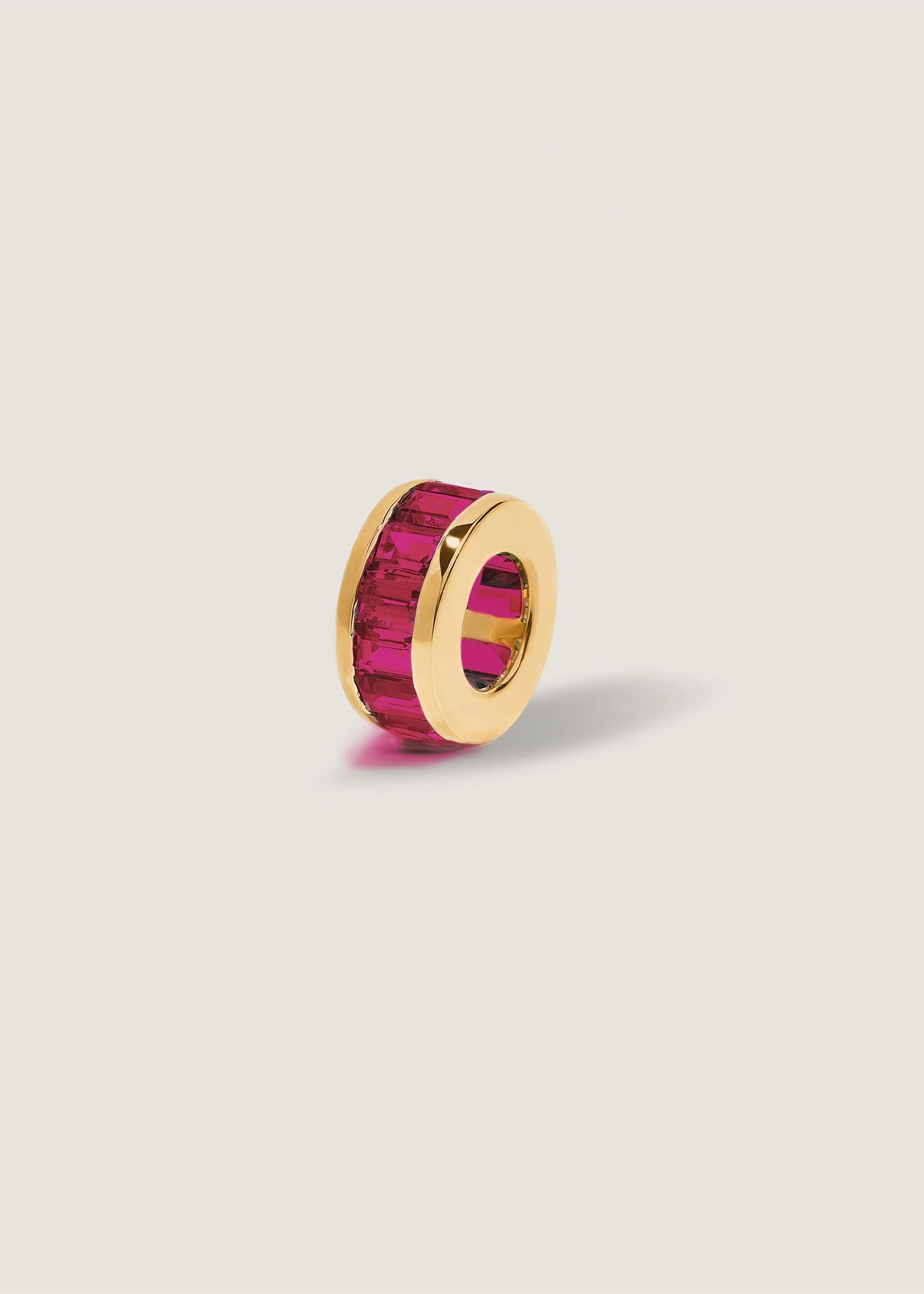 Kinn - Milestone Baguette Birthstone Charm Ruby
