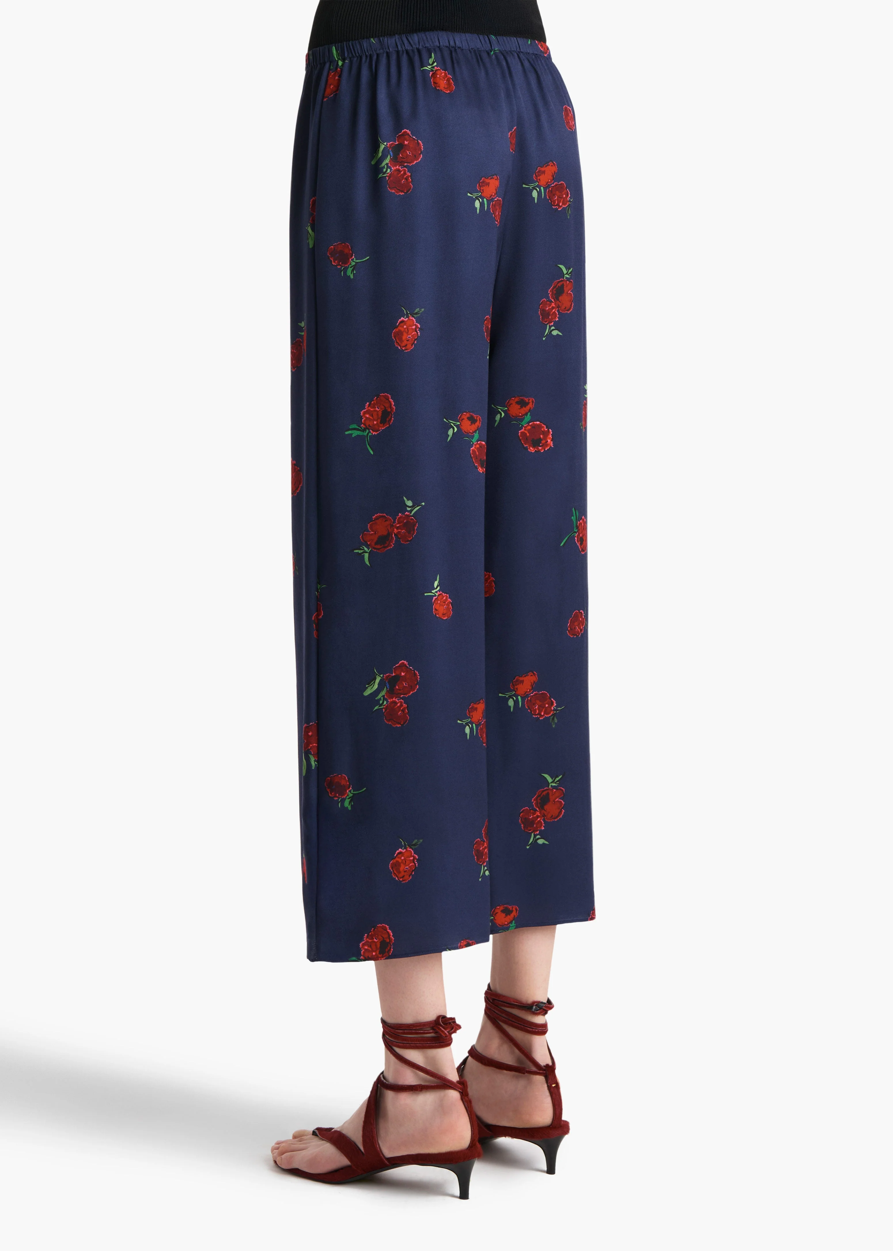 Khaite - Mindy Pant in Amethyst with Raspberry Print - Image 11
