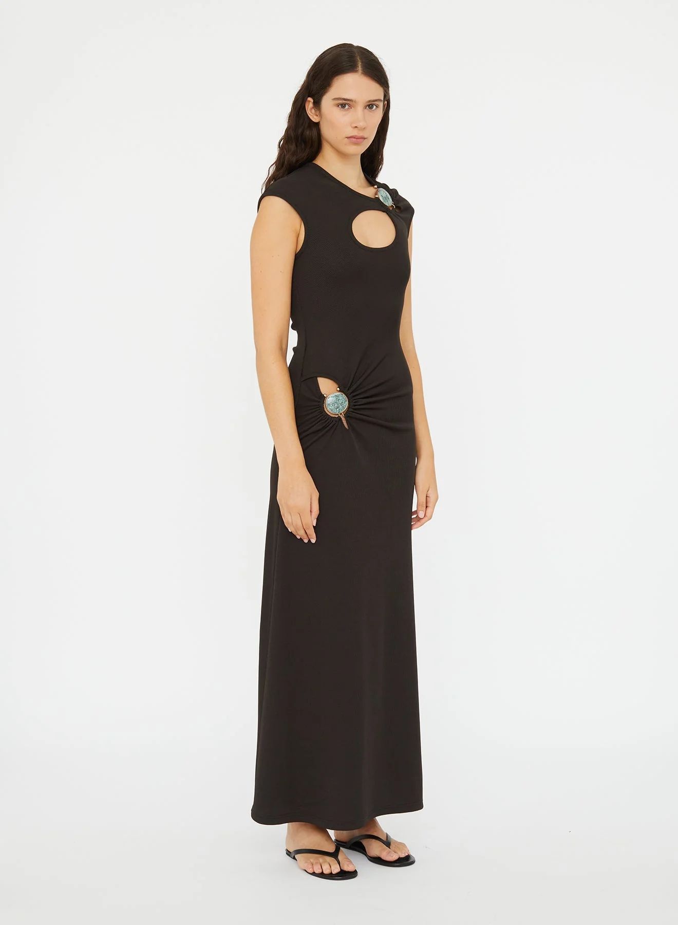 Christopher Esber - Mineral Stone Hollow Tee Dress - Image 2