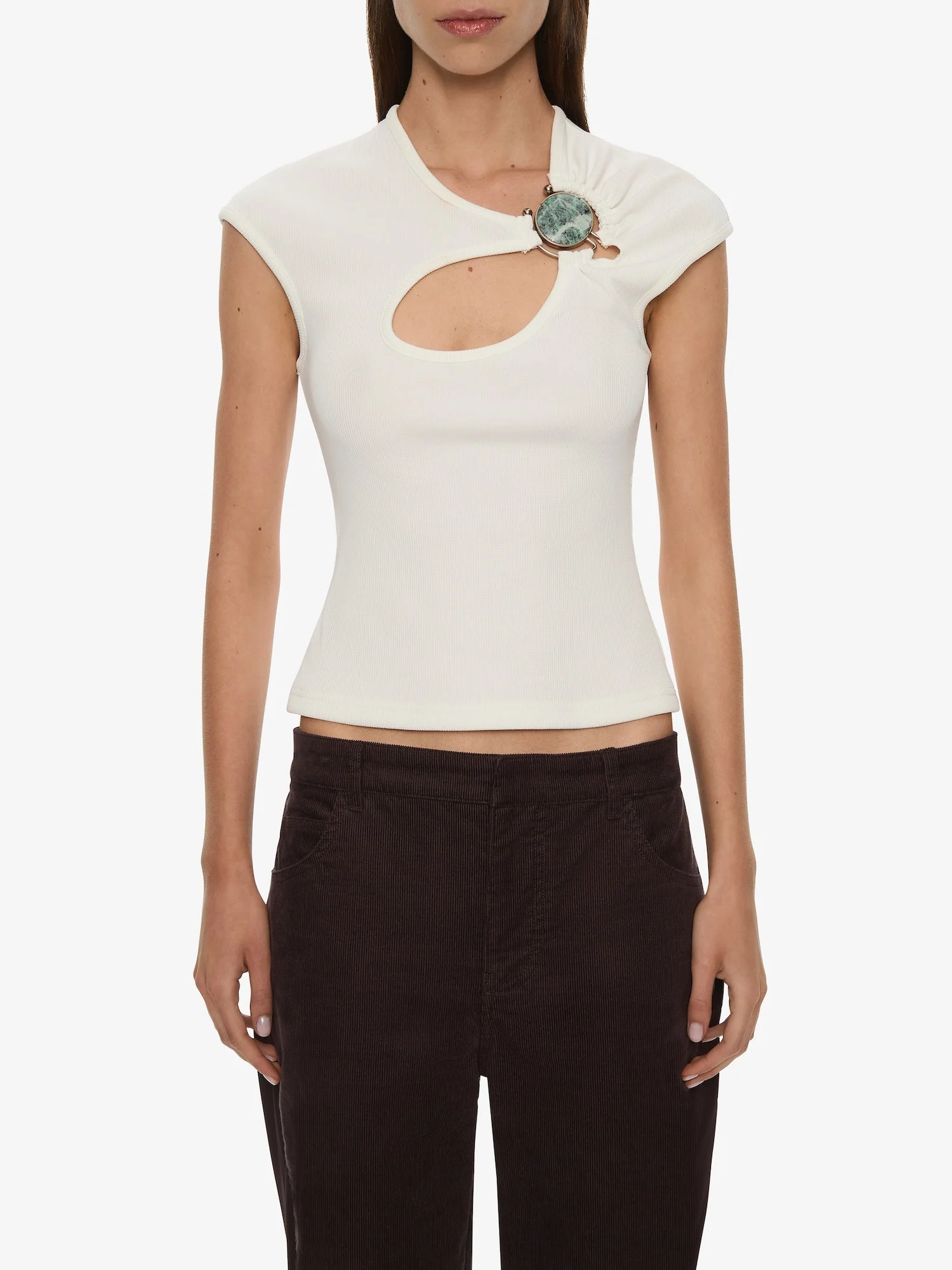 Christopher Esber - Mineral Stone Hollow Tee - Image 4