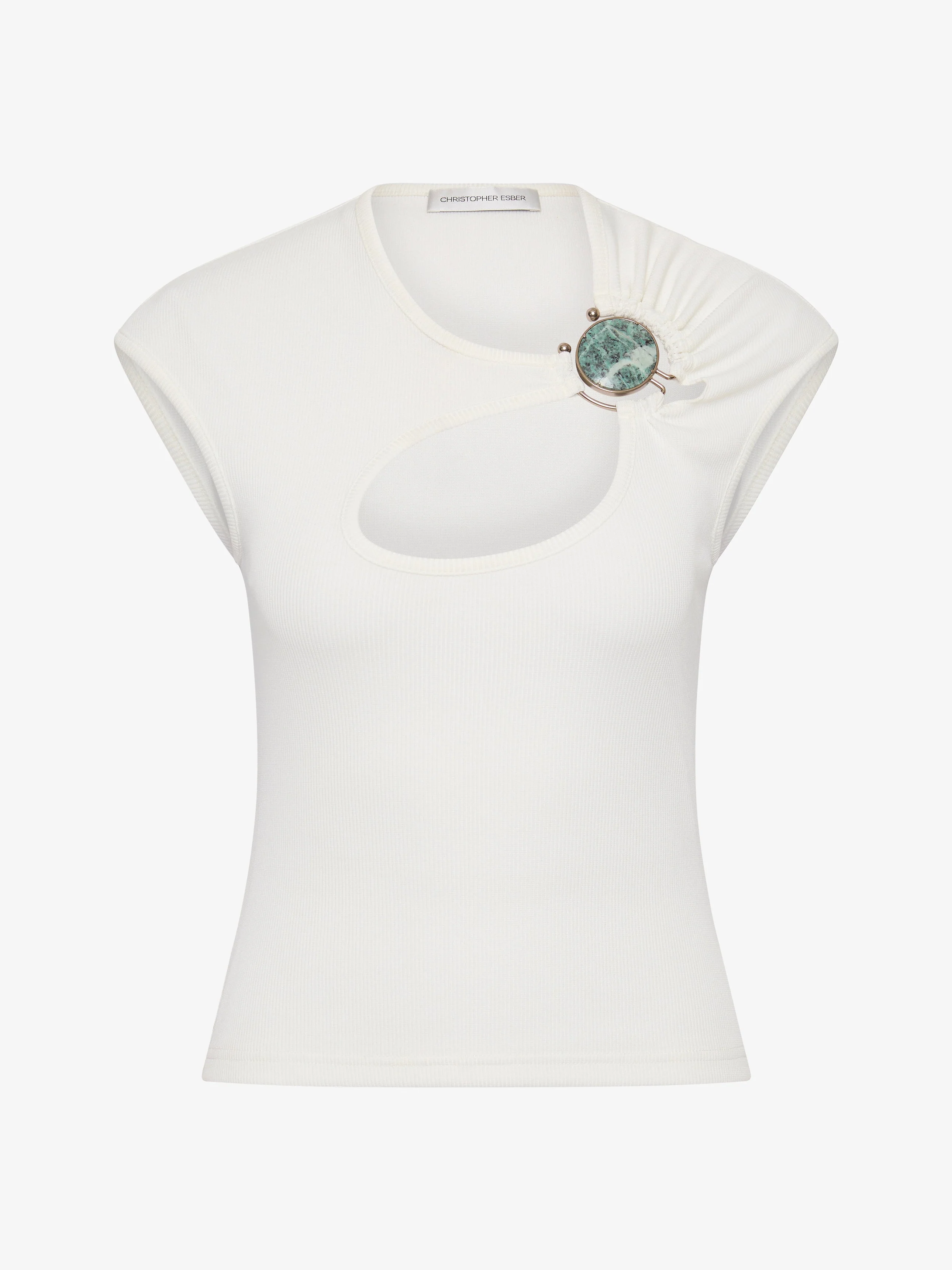 Christopher Esber - Mineral Stone Hollow Tee - Image 5