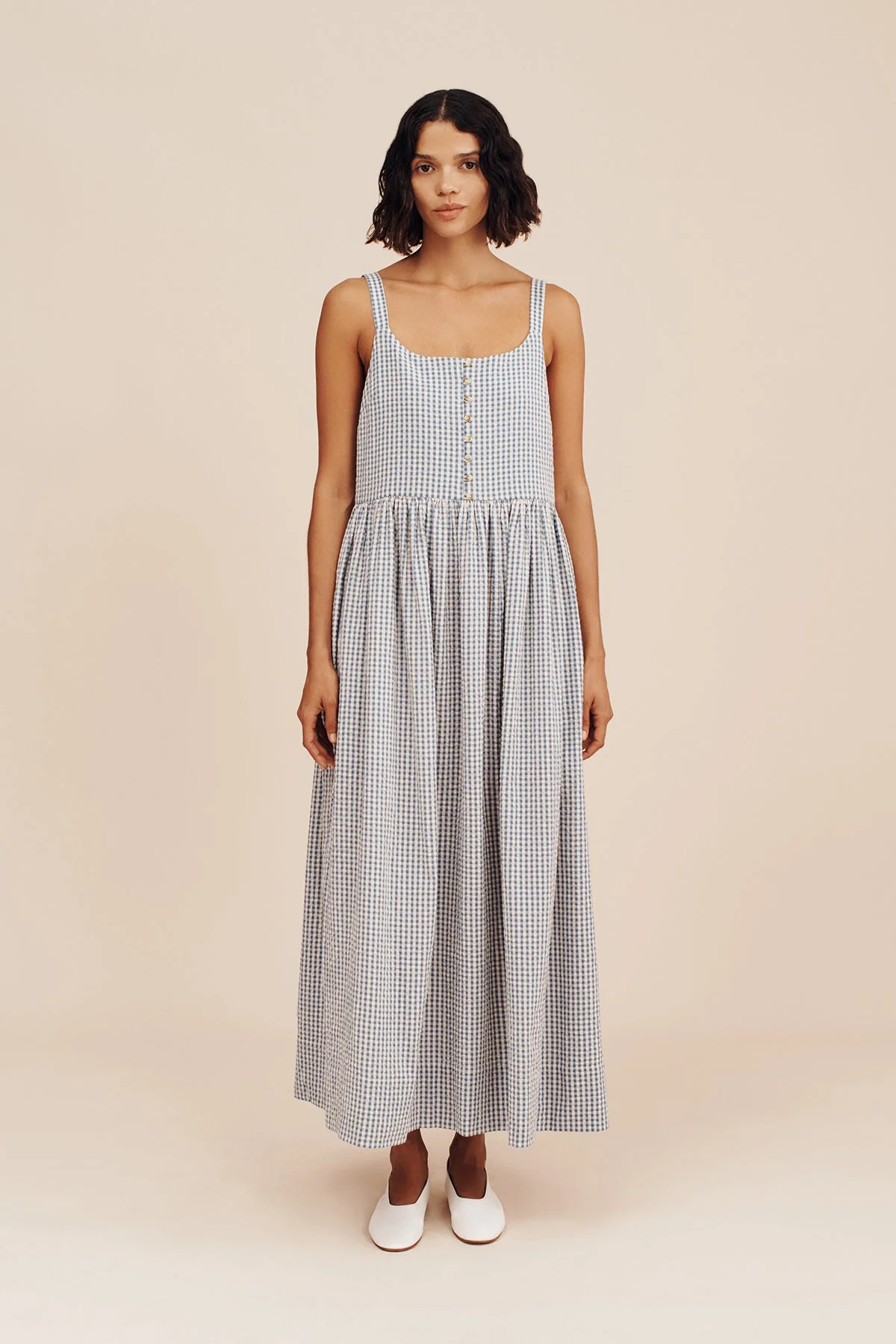 Posse - MIRA DRESS - BLUE GINGHAM - Image 8
