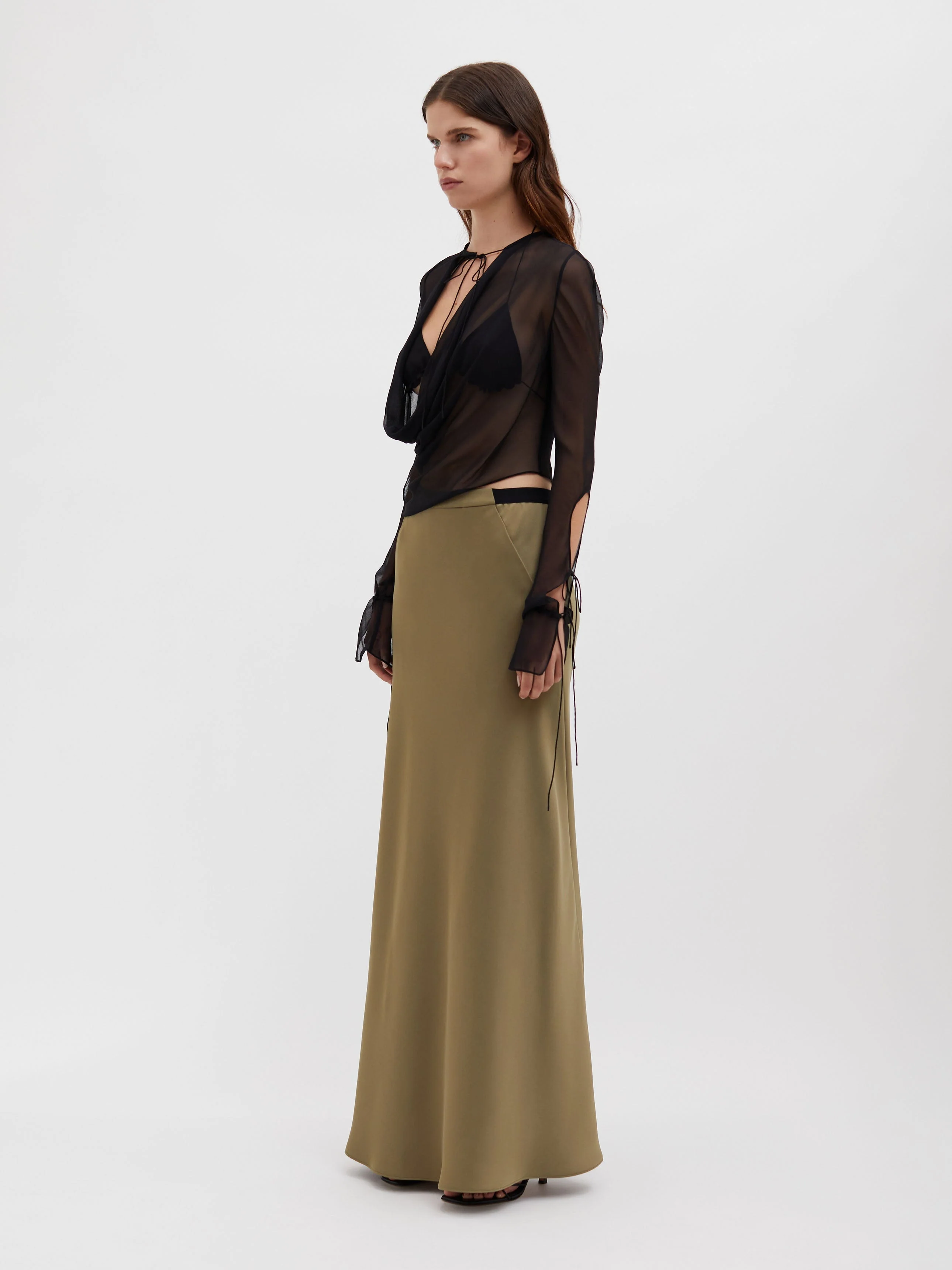 Christopher Esber - Mobius Long Sleeve Tie Top - Image 3
