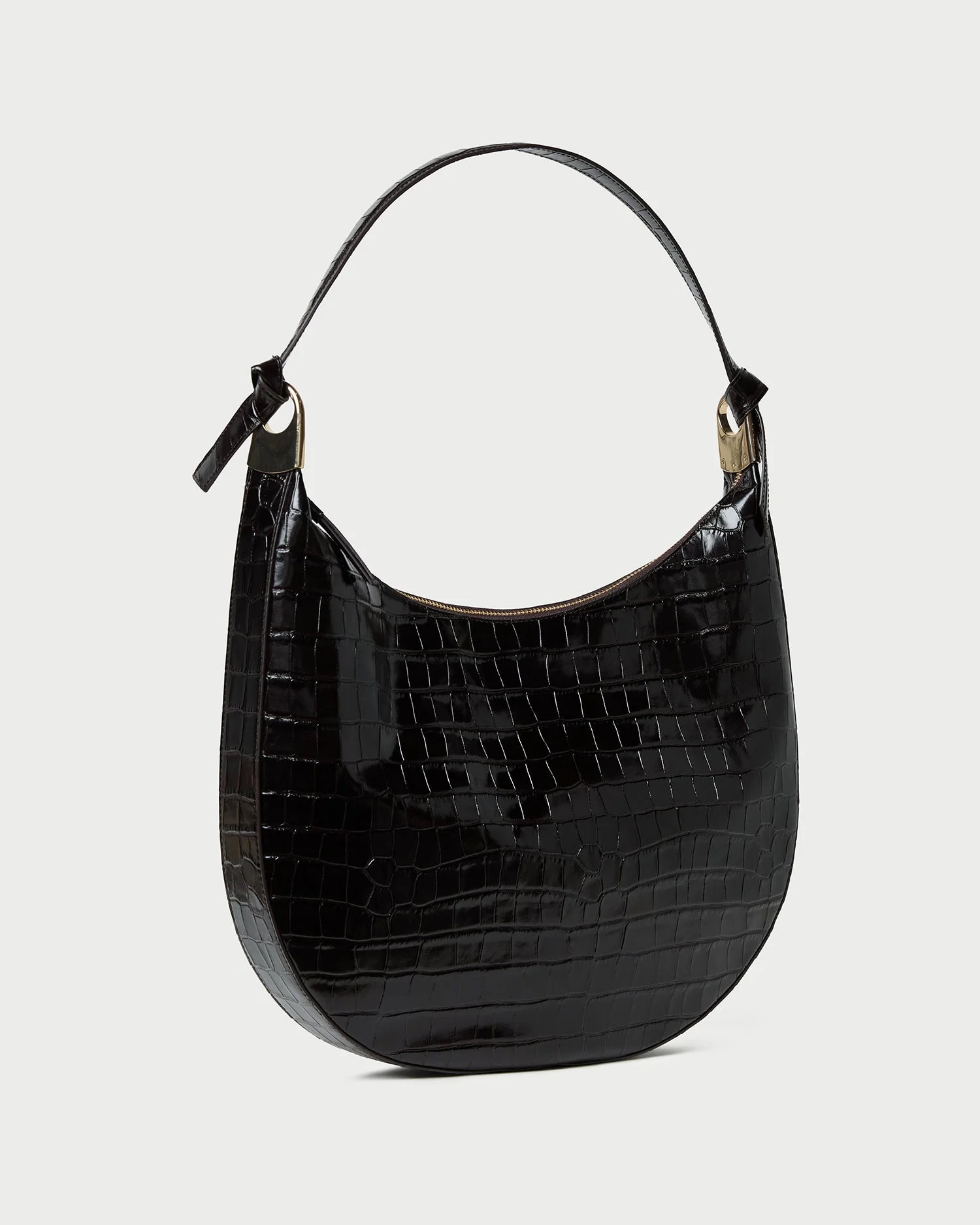 Loeffler Randall - Morgan Crocodile Leather Shoulder Bag - Image 2