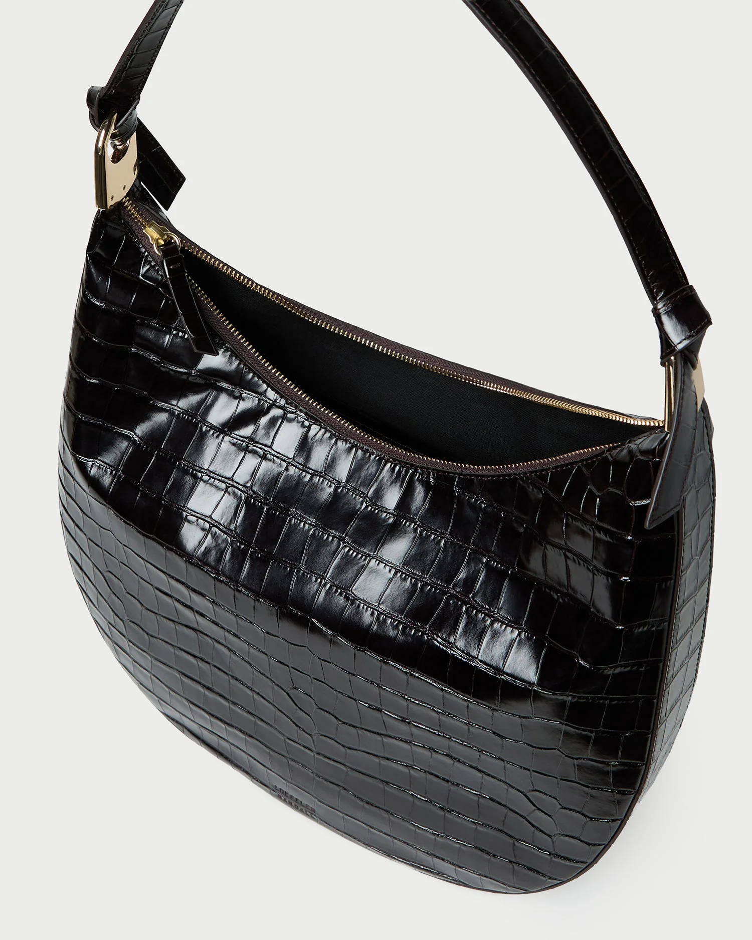 Loeffler Randall - Morgan Crocodile Leather Shoulder Bag - Image 4