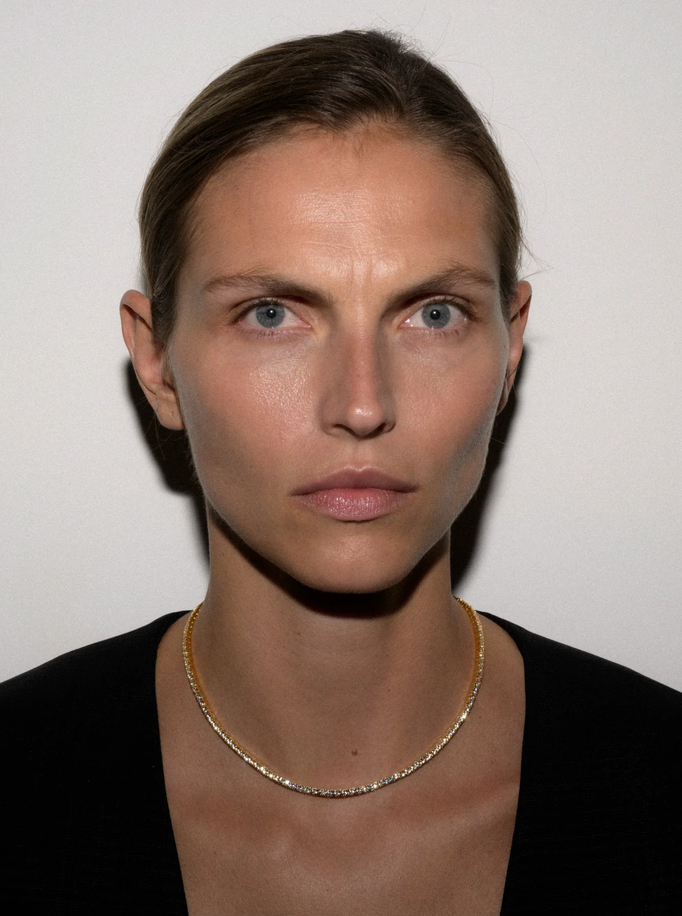 Dorsey - MOSS RIVIÈRE NECKLACE IN 3MM LAB WHITE SAPPHIRE - Image 3