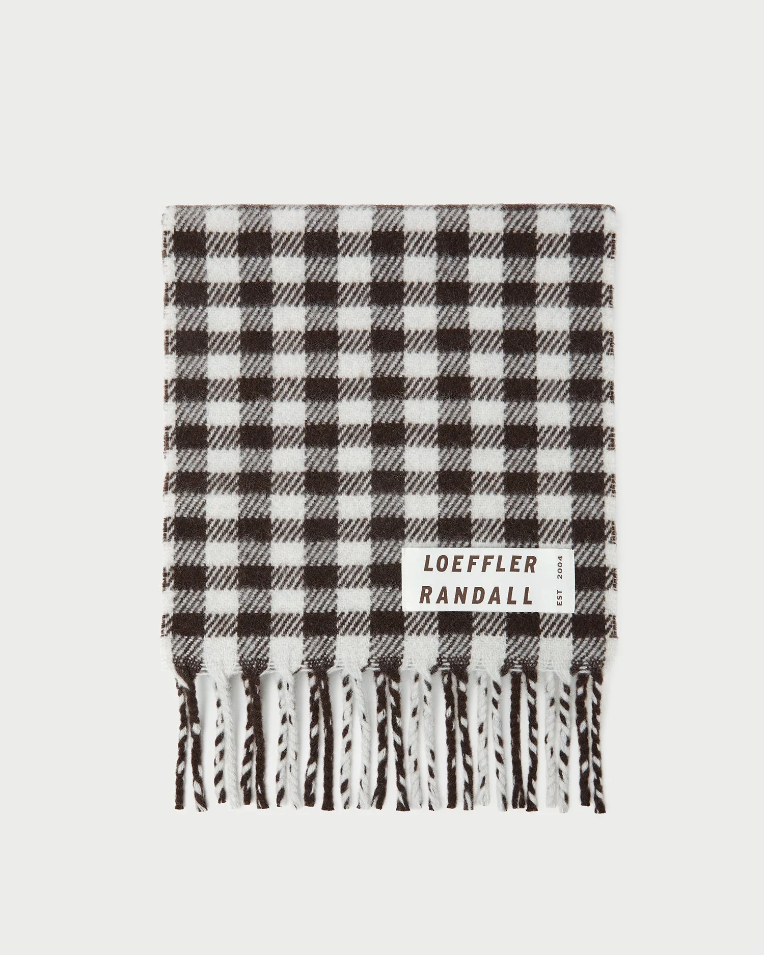 Loeffler Randall - Nara Brown/Grey Gingham Scarf
