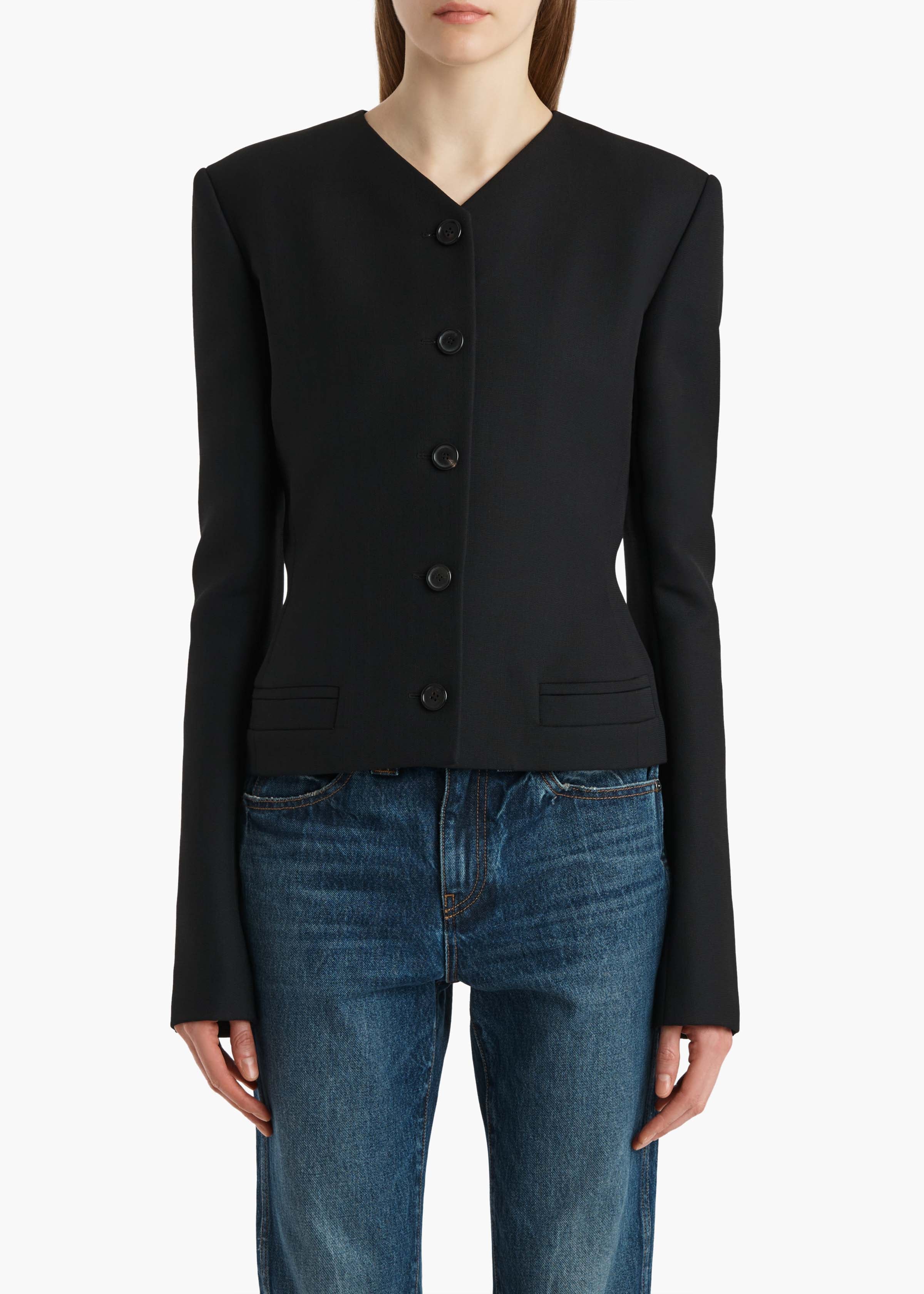 Khaite - Nara Jacket in Black - Image 3