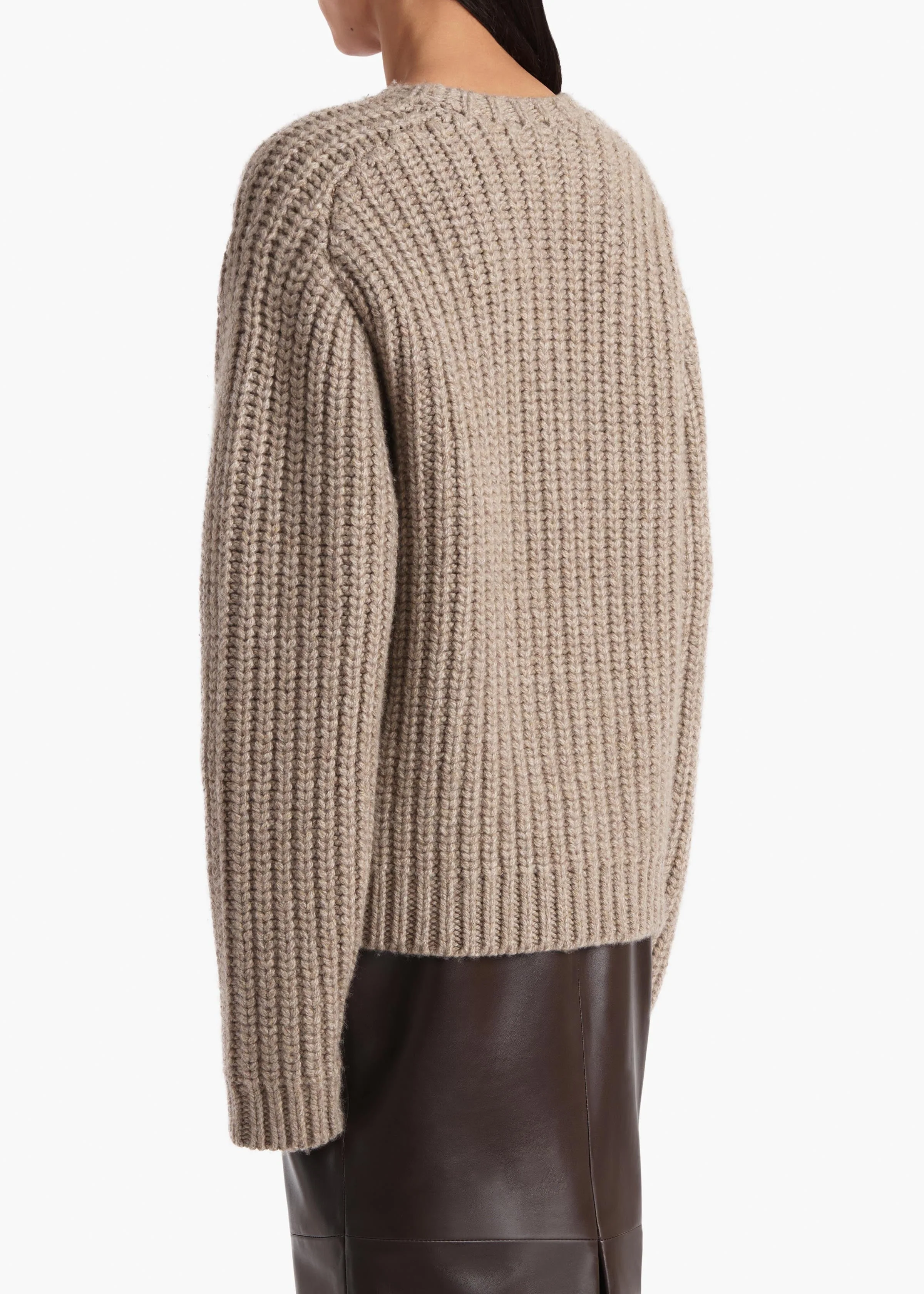 Khaite - Natt Sweater in Sepia - Image 4