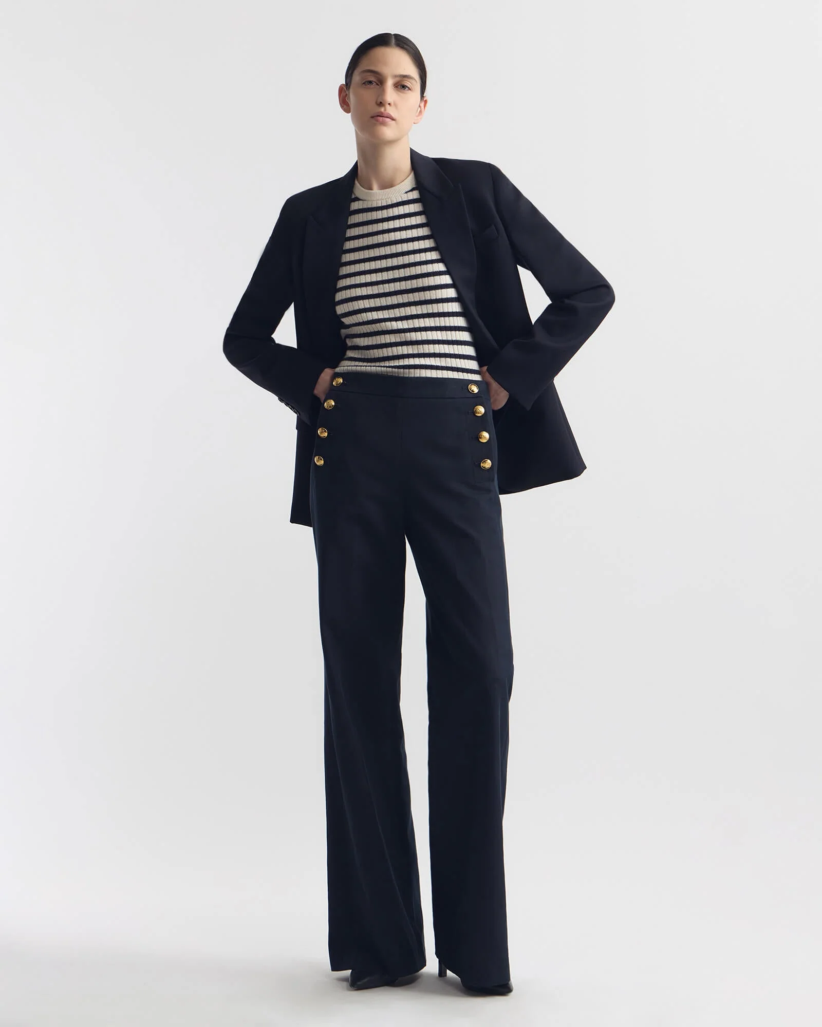 Nili Lotan - ALITA STRIPE CASHMERE SWEATER - Image 6