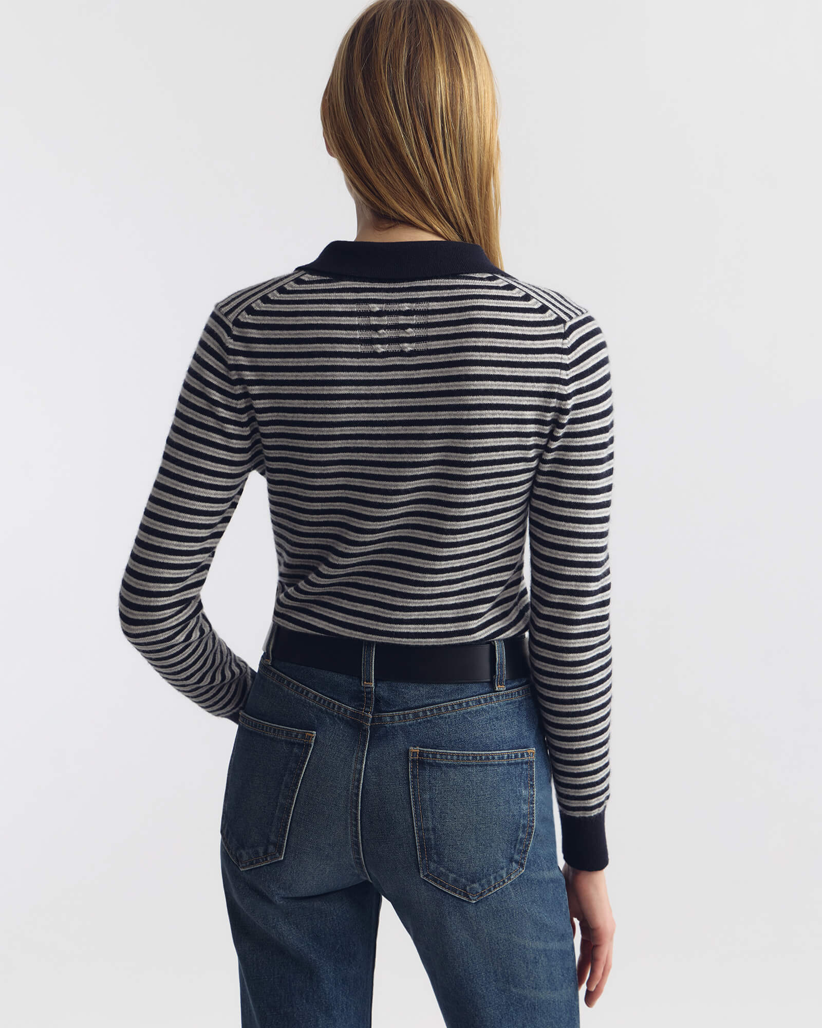 Nili Lotan - PRESCOTT STRIPE CASHMERE POLO - Image 4