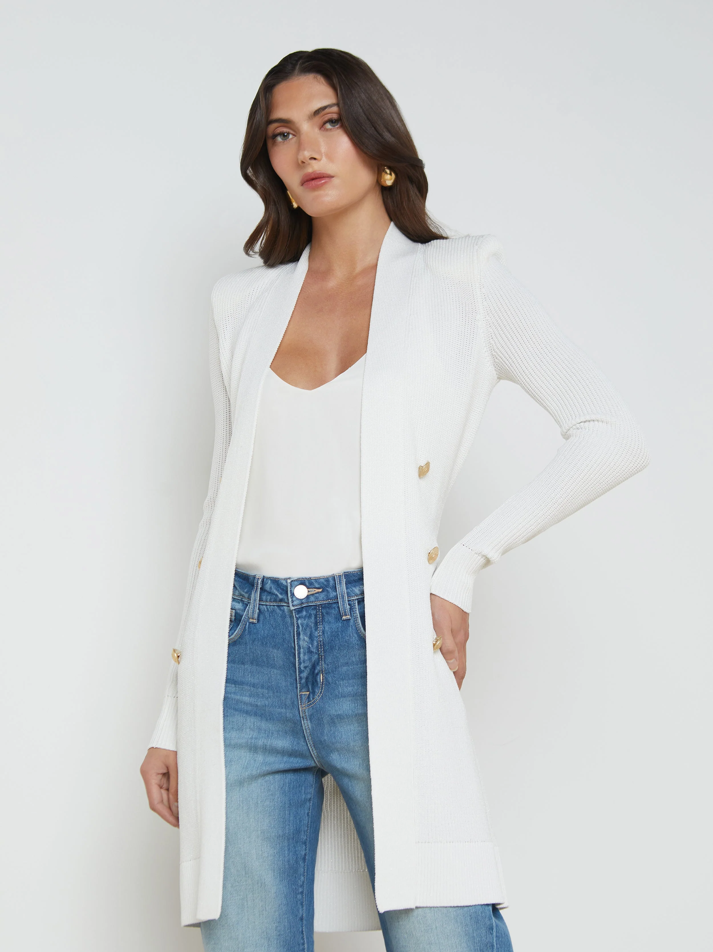 L'AGENCE - Noe Double - Breasted Cardigan - Image 7