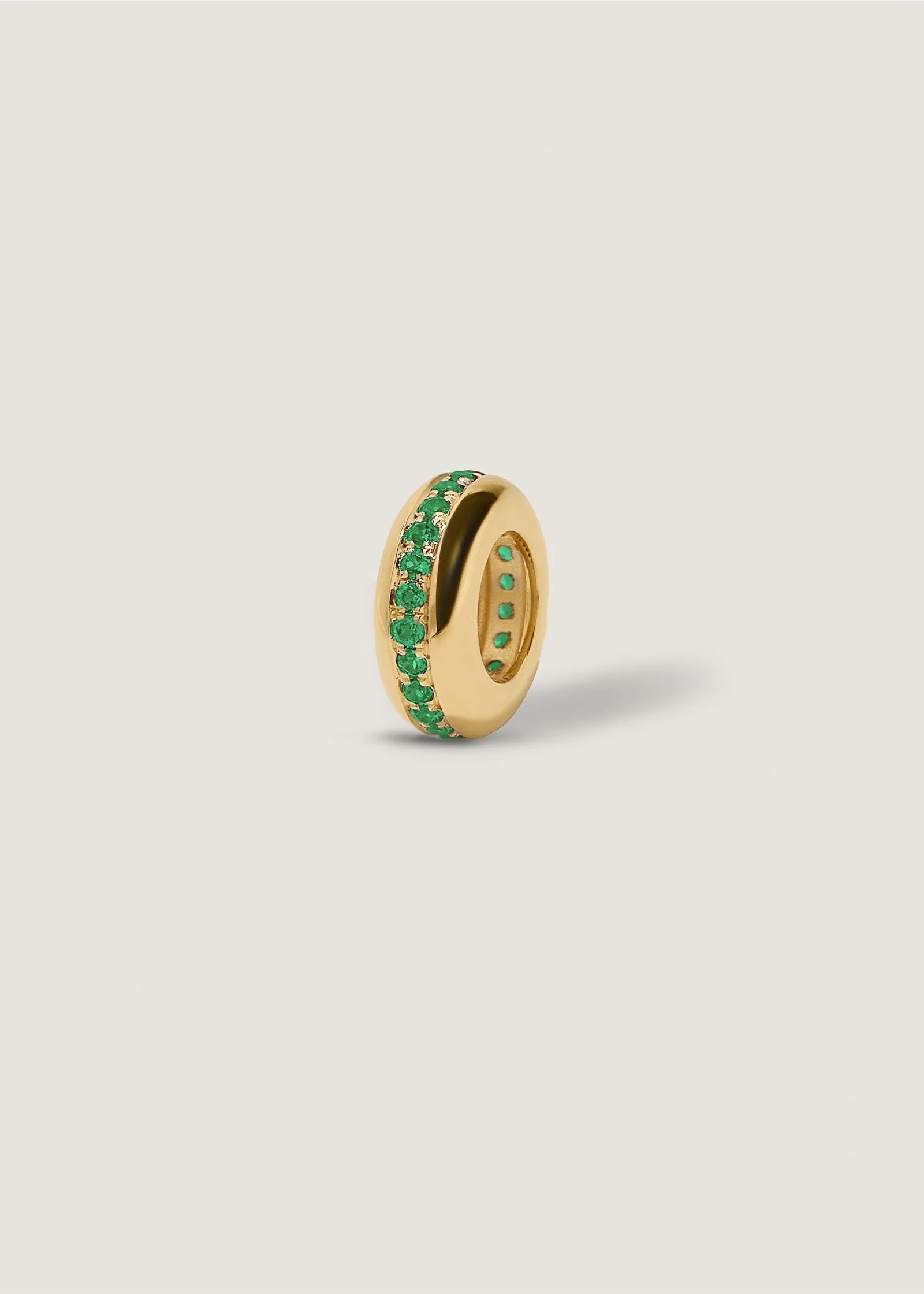 Kinn - Noelle Pavé Dome Birthstone Charm Emerald
