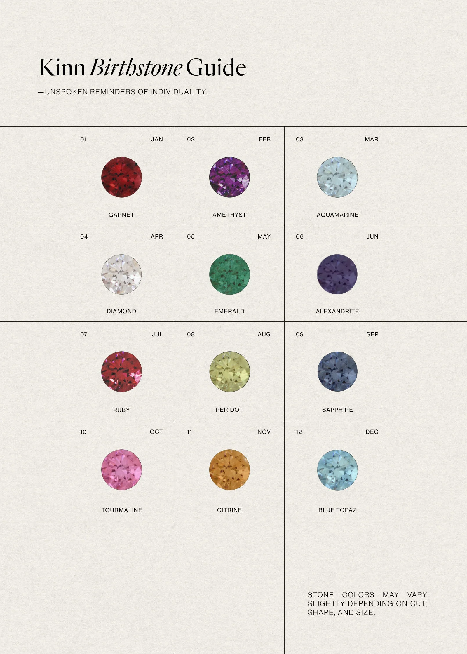 Kinn - Noelle Pavé Dome Birthstone Charm Pink Tourmaline (Rhodolite) - Image 4