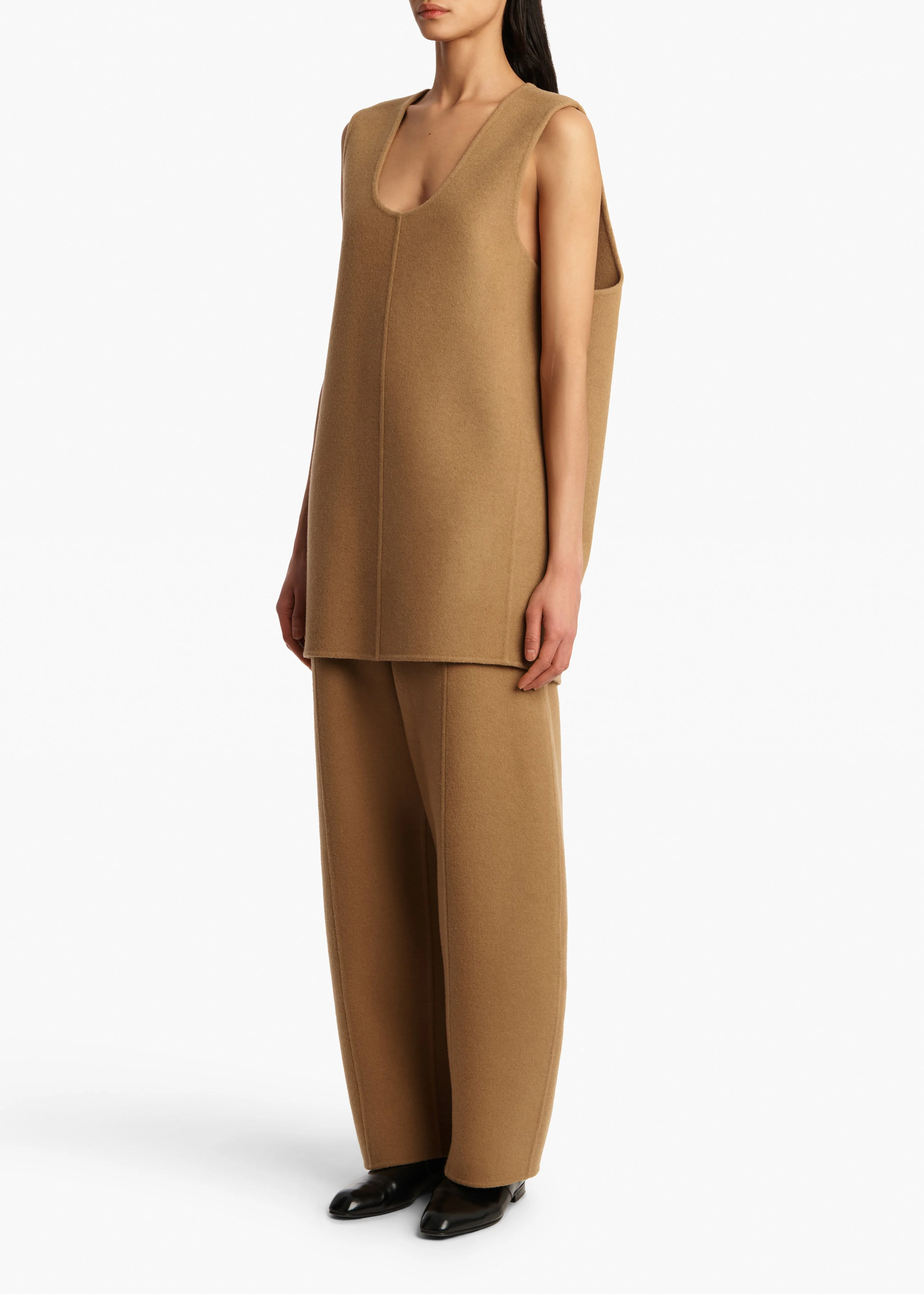 Khaite - Nyona Dress in Camel - Image 2