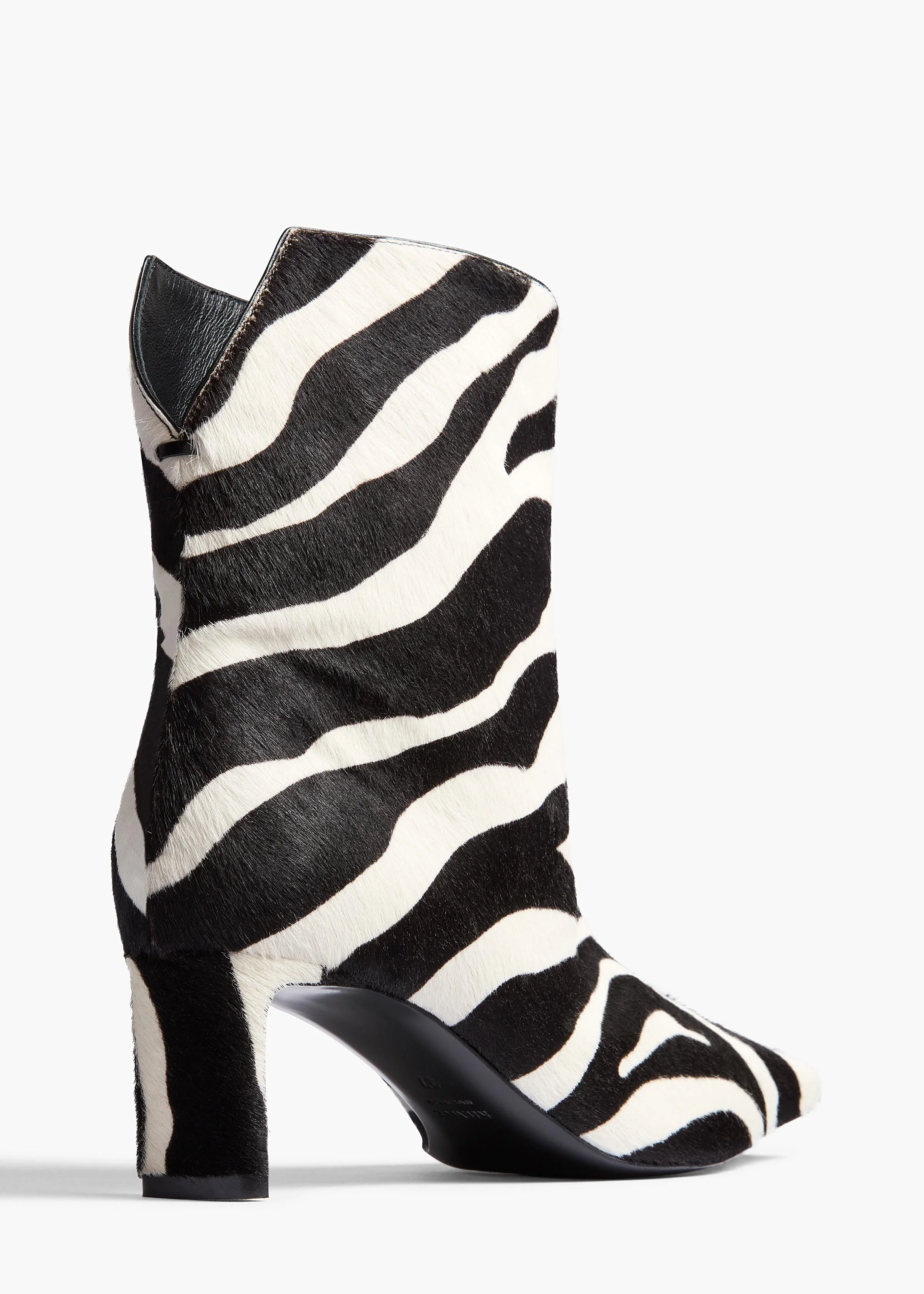 Khaite - Ona Ankle Boot in Zebra Print Haircalf - Image 3