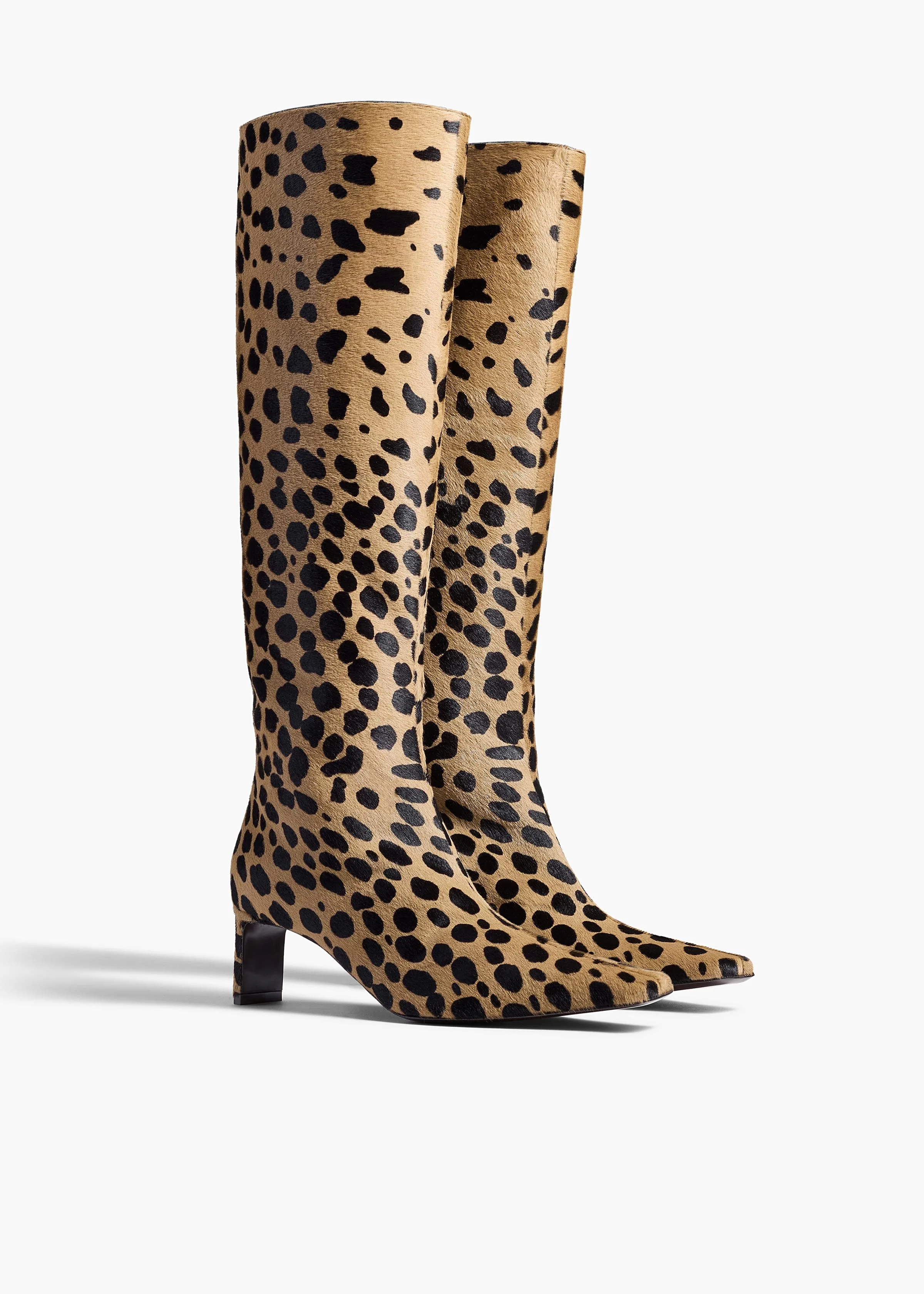 Khaite - Ona Knee - High Boot in Hyena Print Haircalf - Image 2