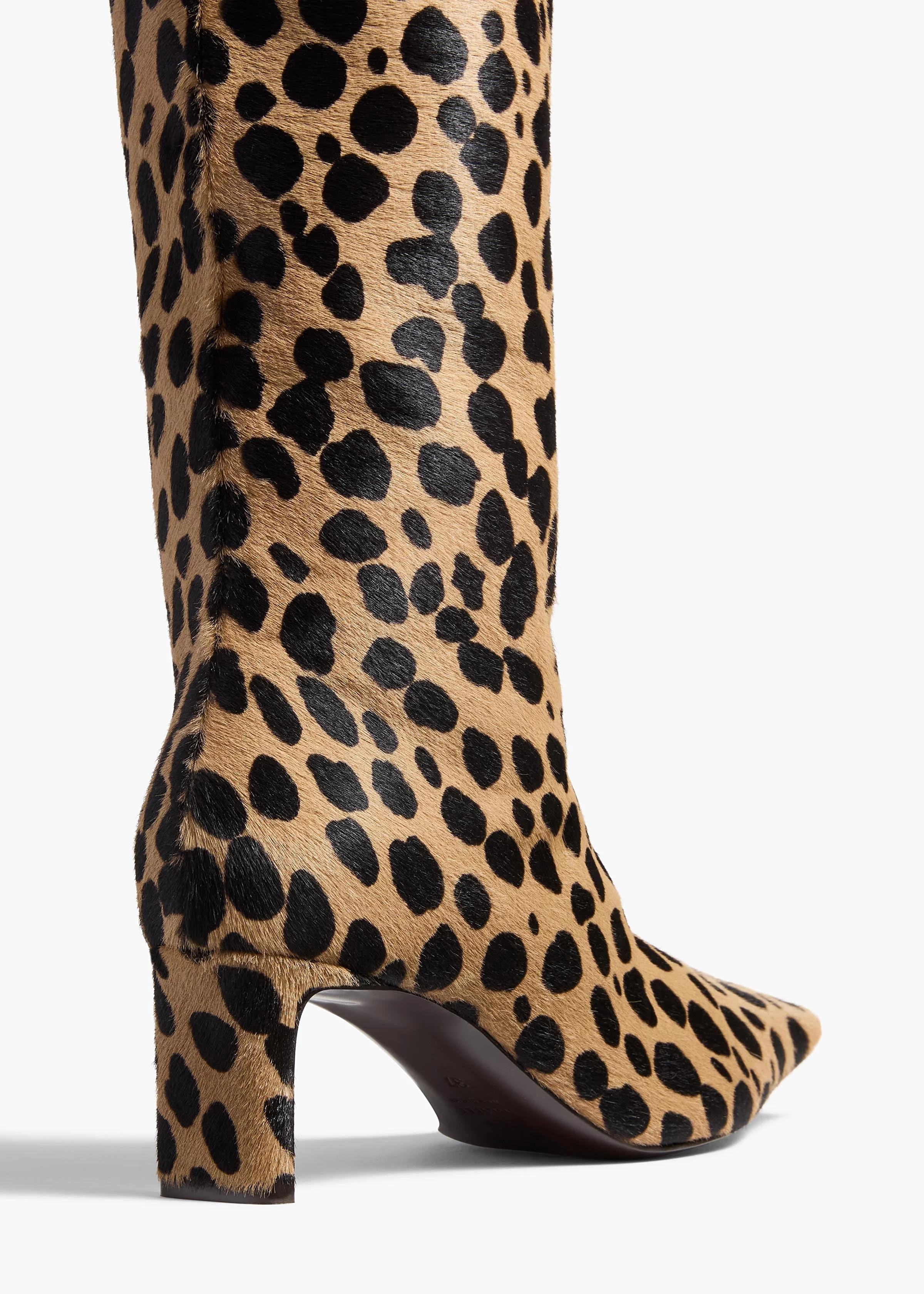 Khaite - Ona Knee - High Boot in Hyena Print Haircalf - Image 4