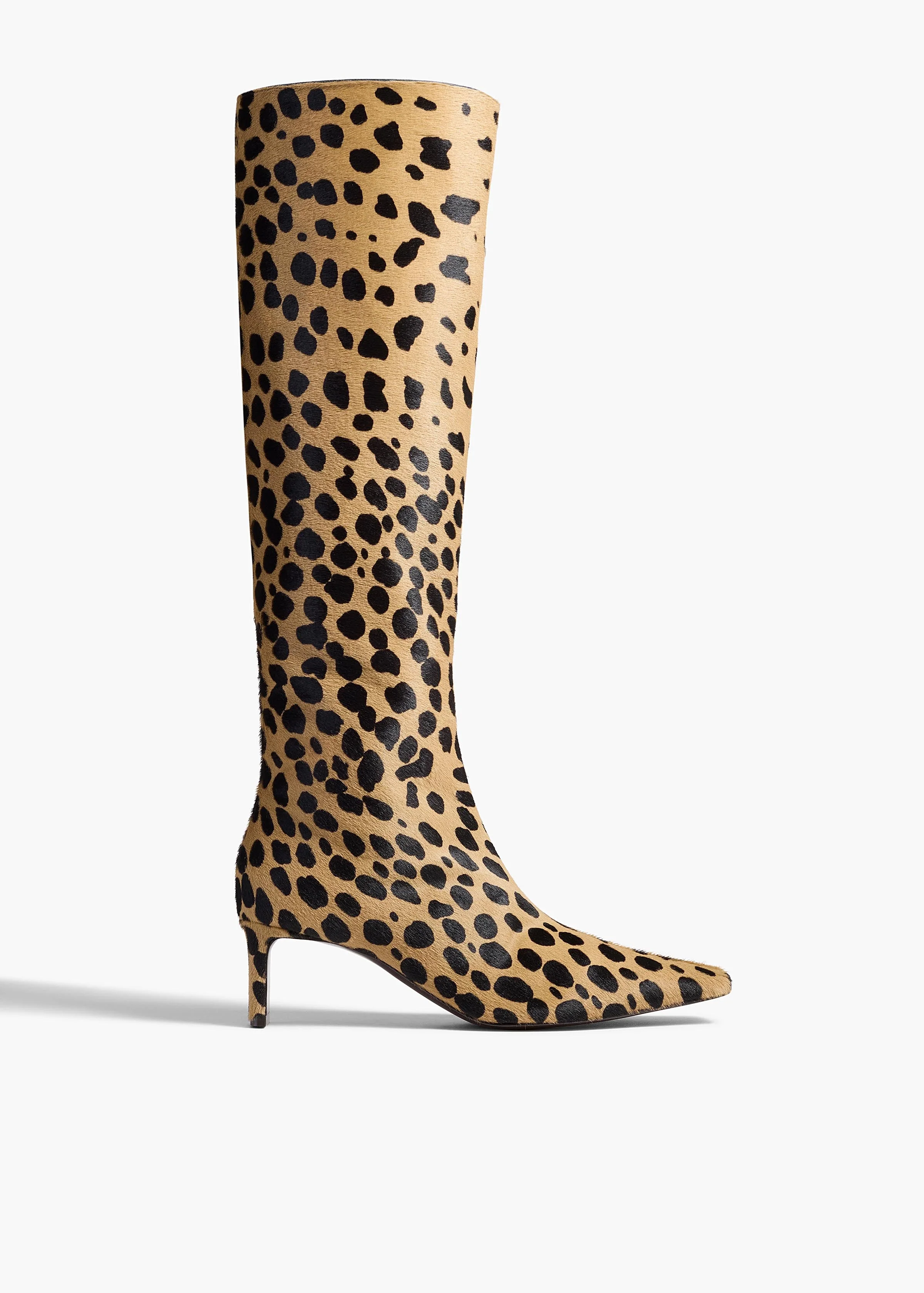Khaite - Ona Knee - High Boot in Hyena Print Haircalf - Image 7