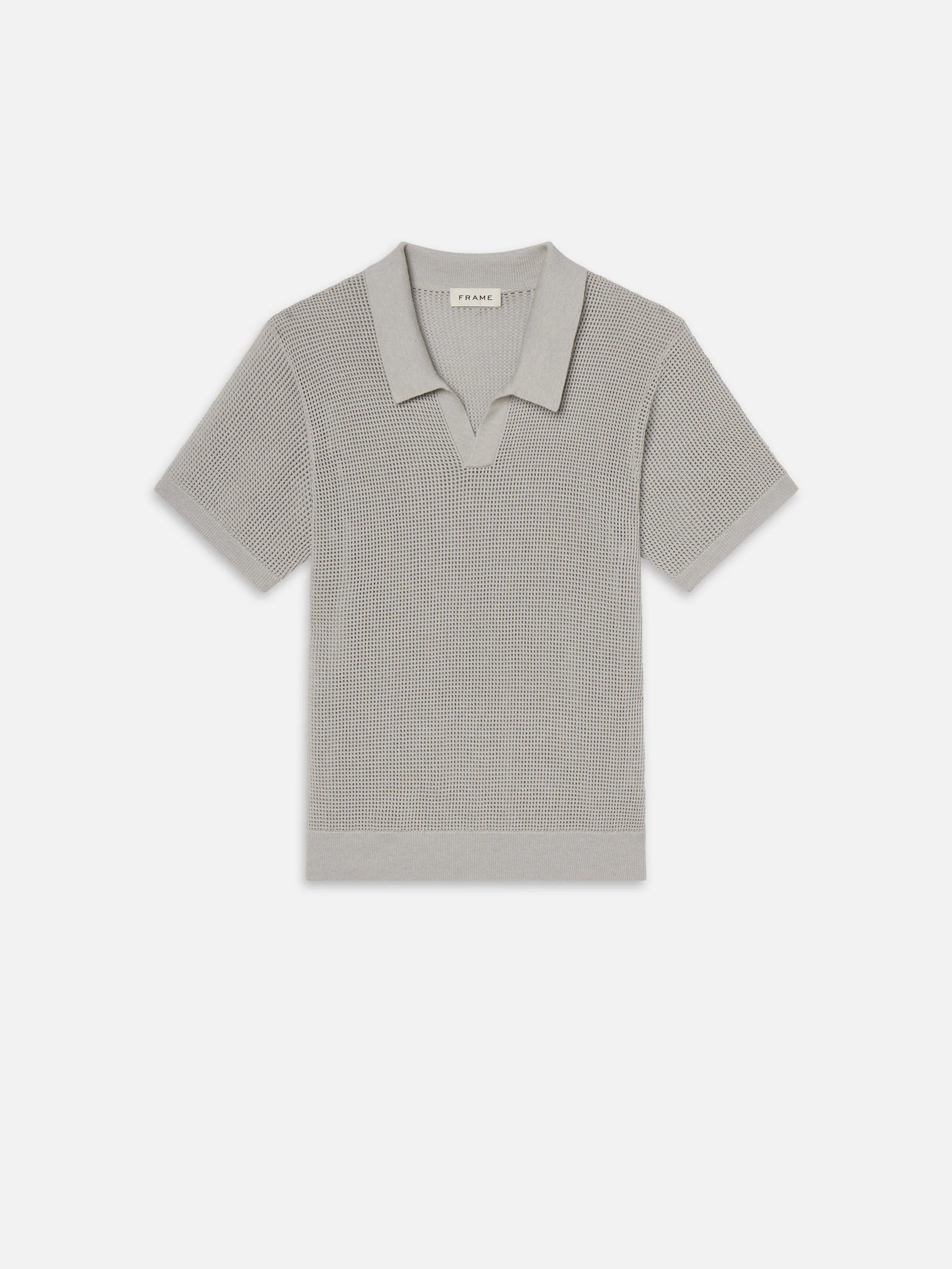 FRAME - Open Weave Polo Sweater - Image 2