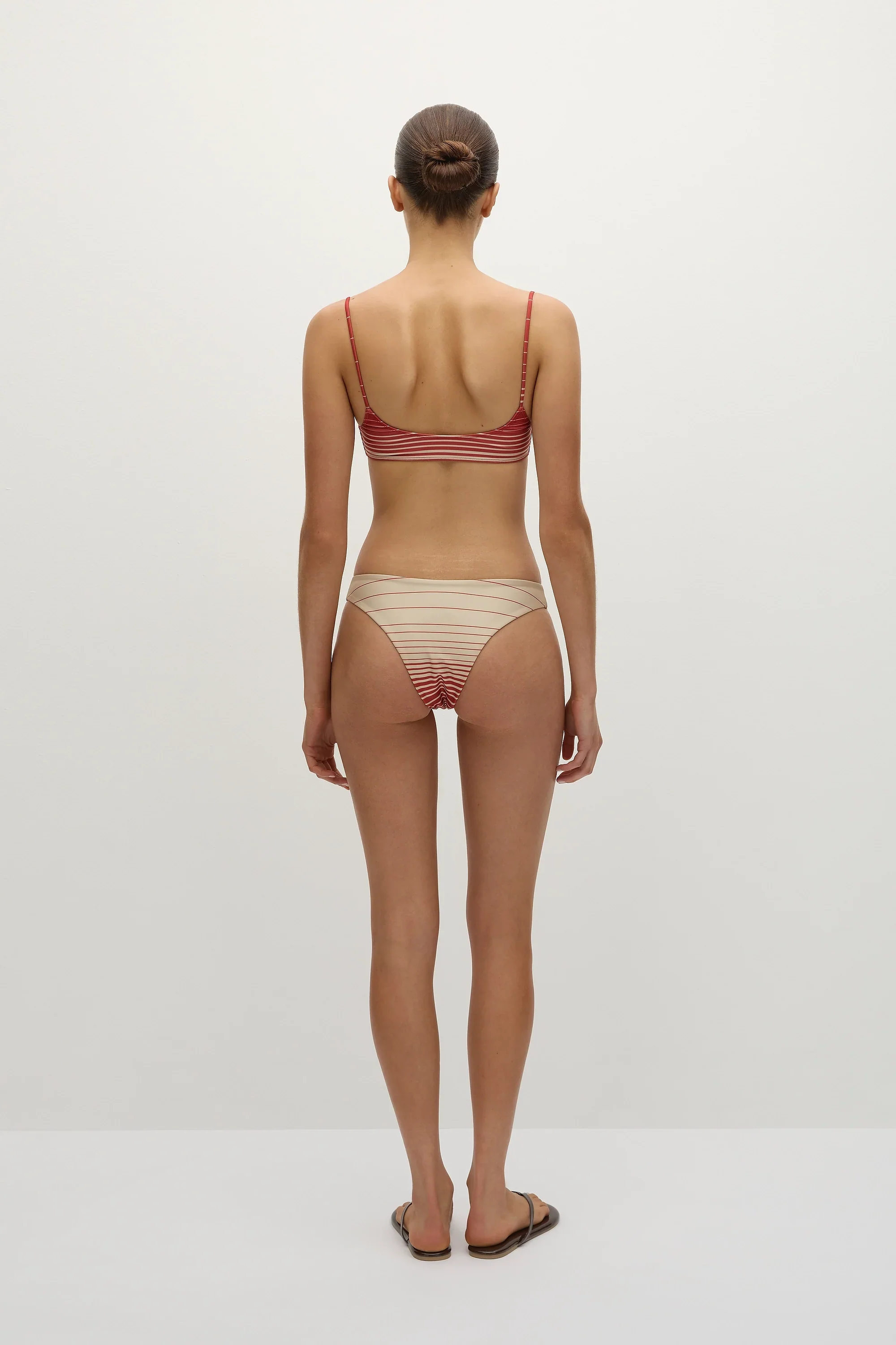 Faithfull - Orla Bikini Top Accordion Stripe Amber Fawn - Final Sale - Image 4