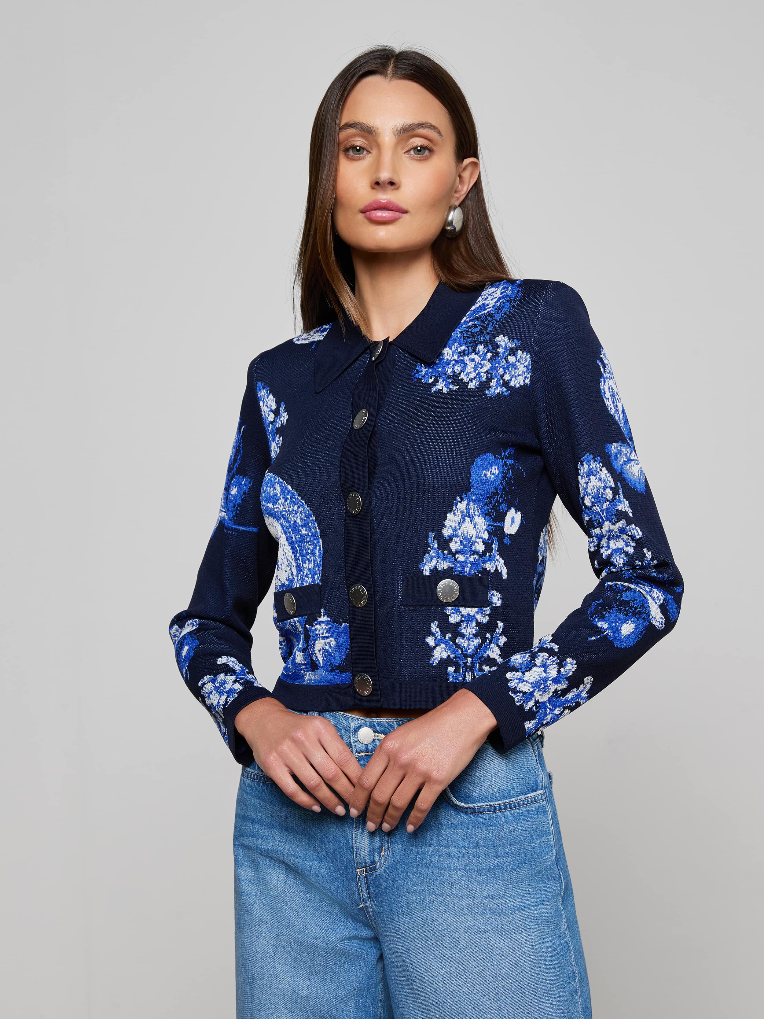 L'AGENCE - Osiris Jacquard Cardigan