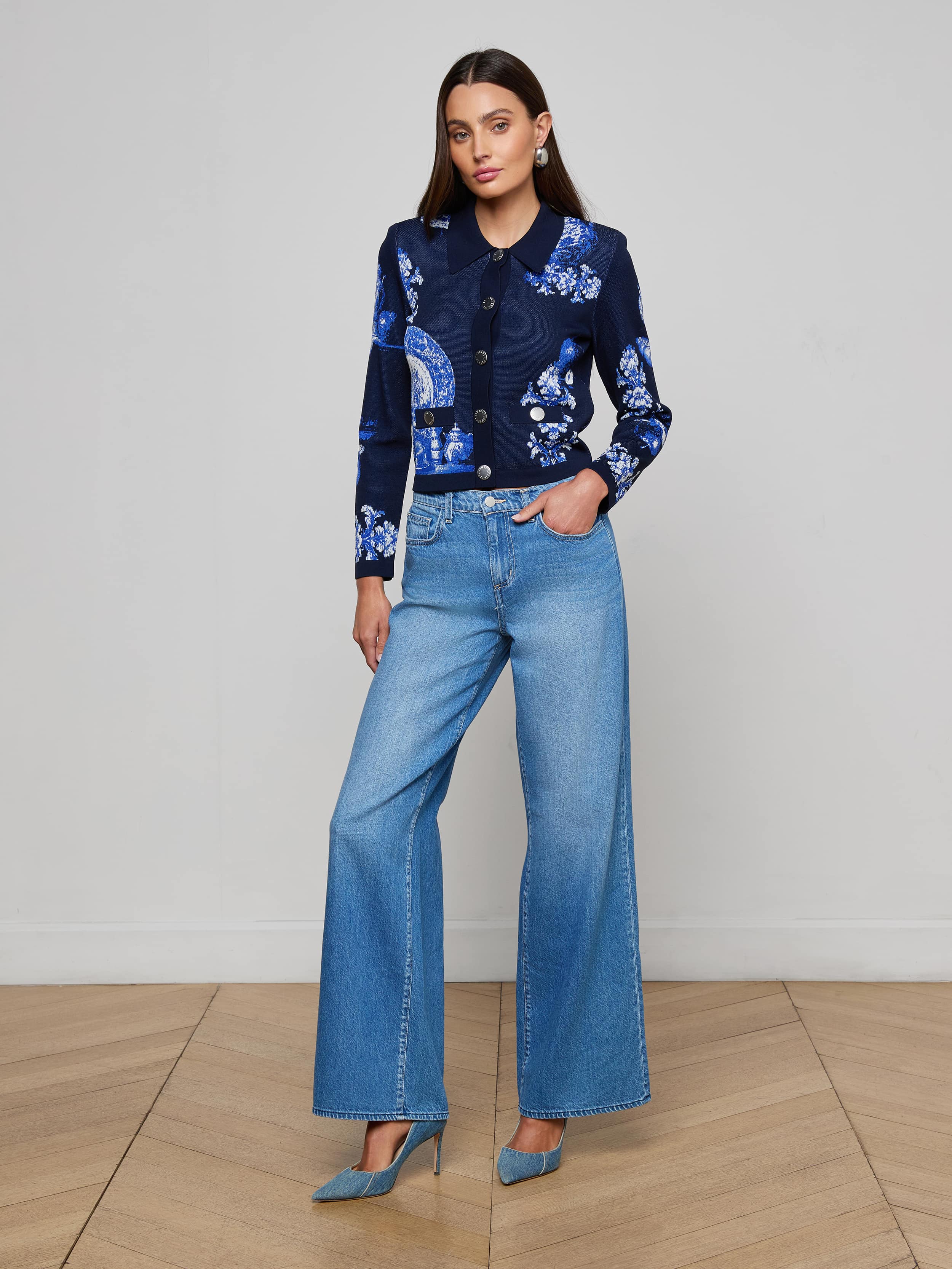 L'AGENCE - Osiris Jacquard Cardigan - Image 10