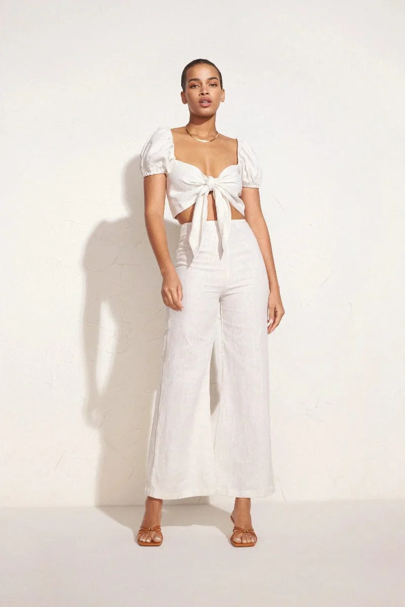Faithfull - Ottavio Pants Plain Egg Shell - Final Sale - Image 3