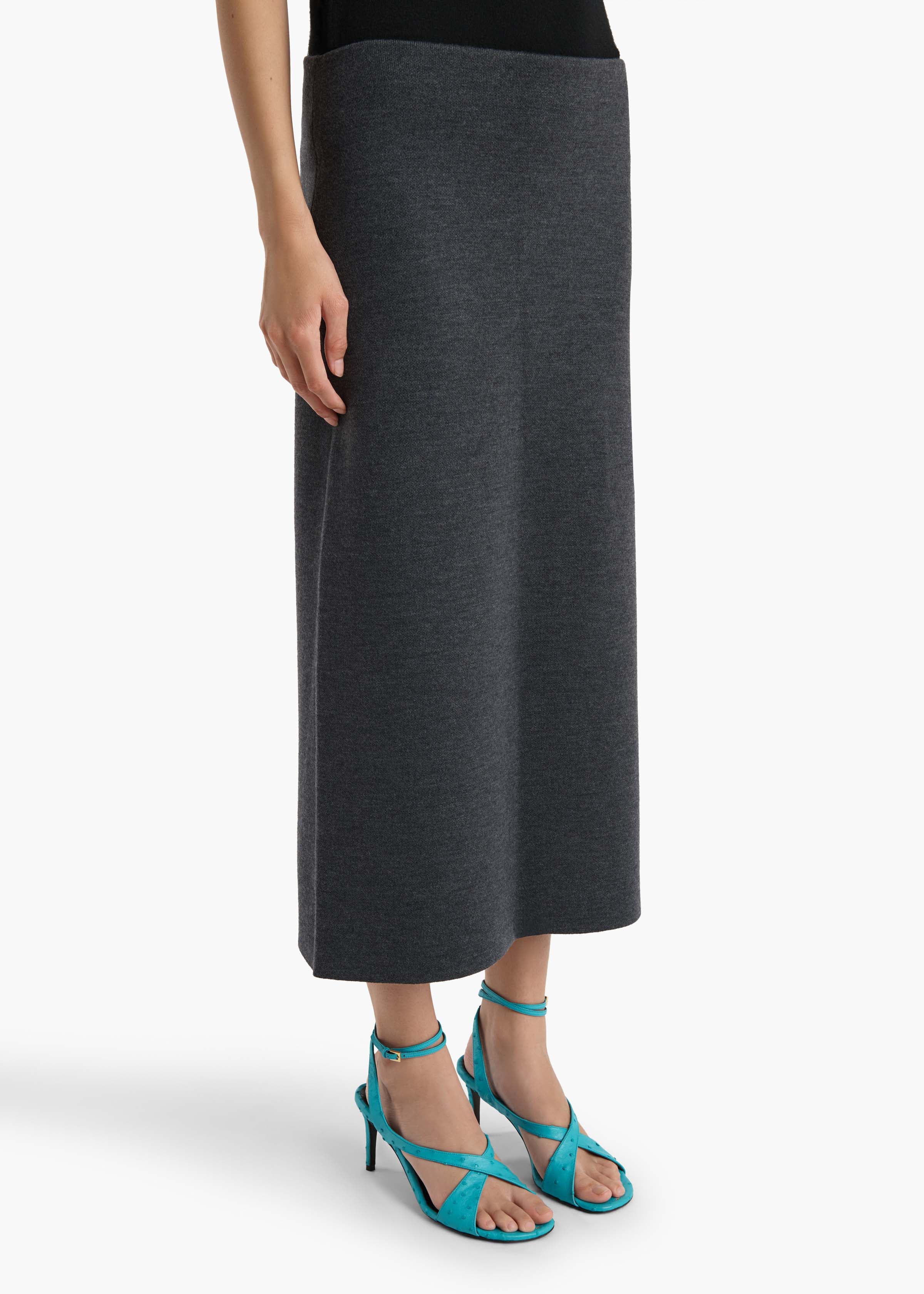 Khaite - Patri Skirt in Storm - Image 12