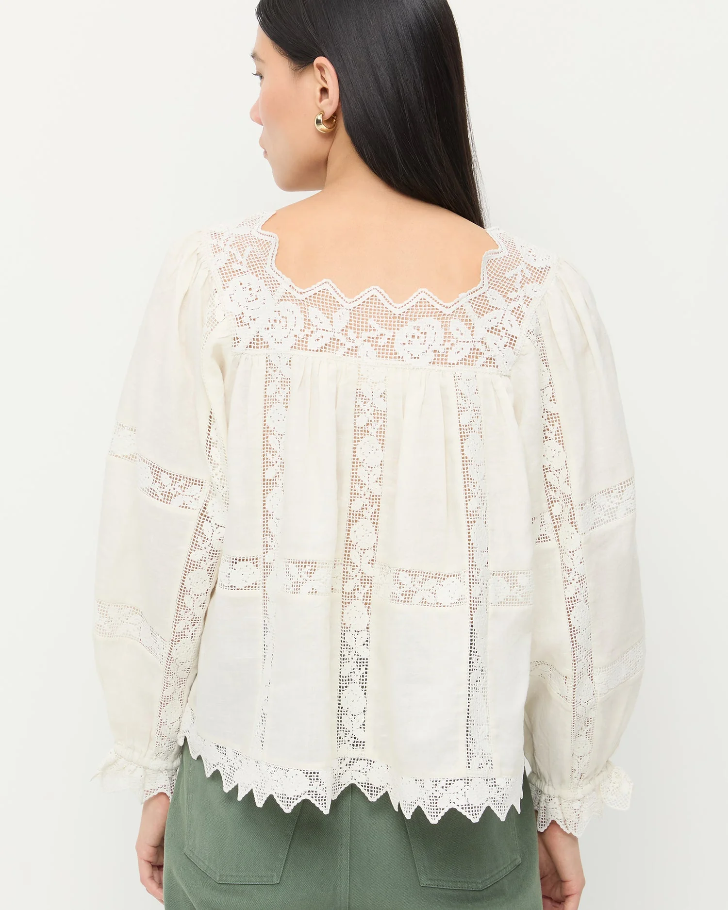 Loeffler Randall - Pauline Embroidered Lace Blouse - Image 3