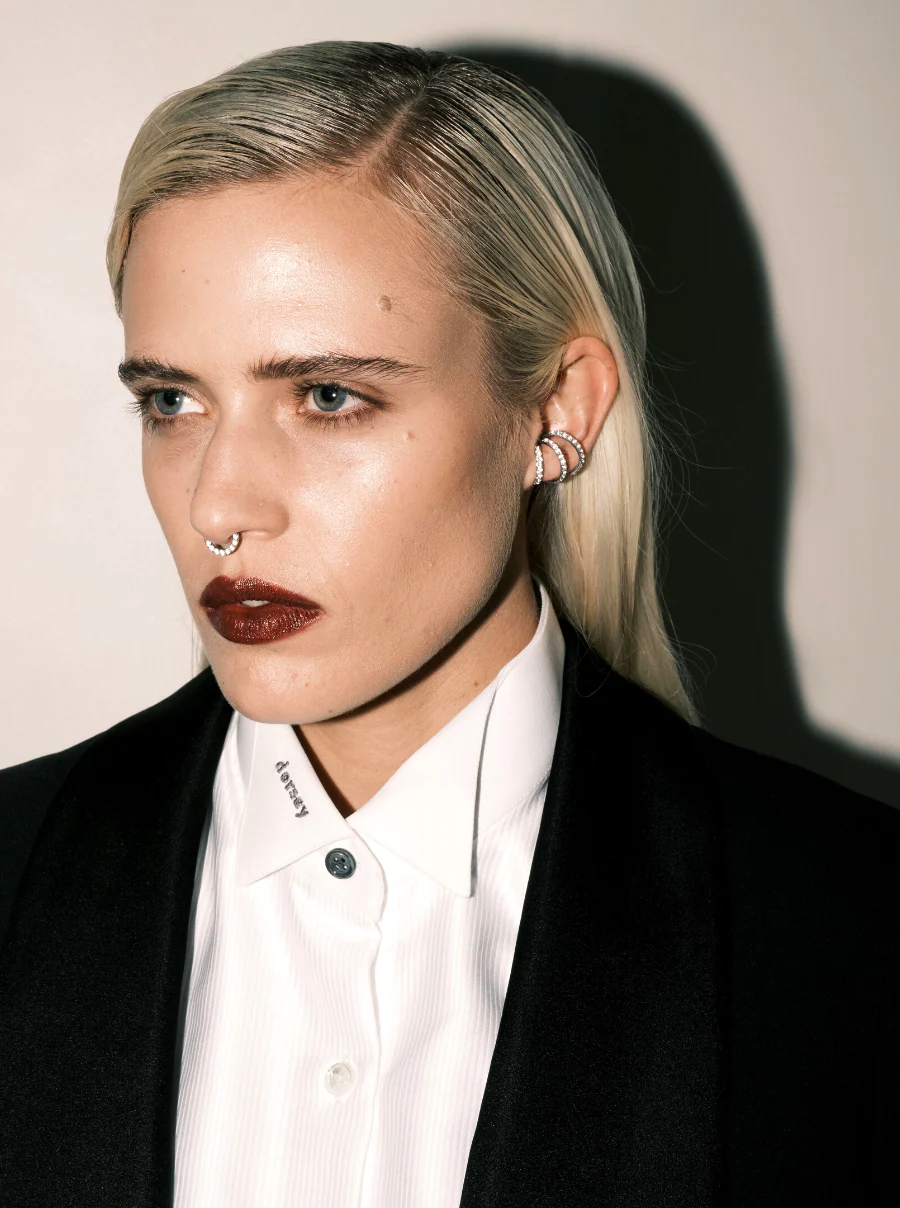 Dorsey - Pavé Triple Ear Cuff, Gold - Image 5