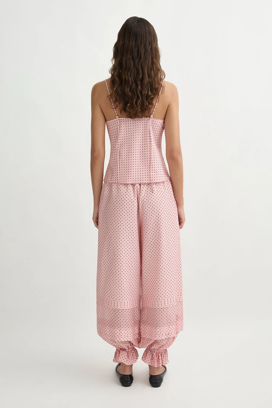 Posse - PEARL PANTS - BERRY CHOC POLKA DOT - Image 3