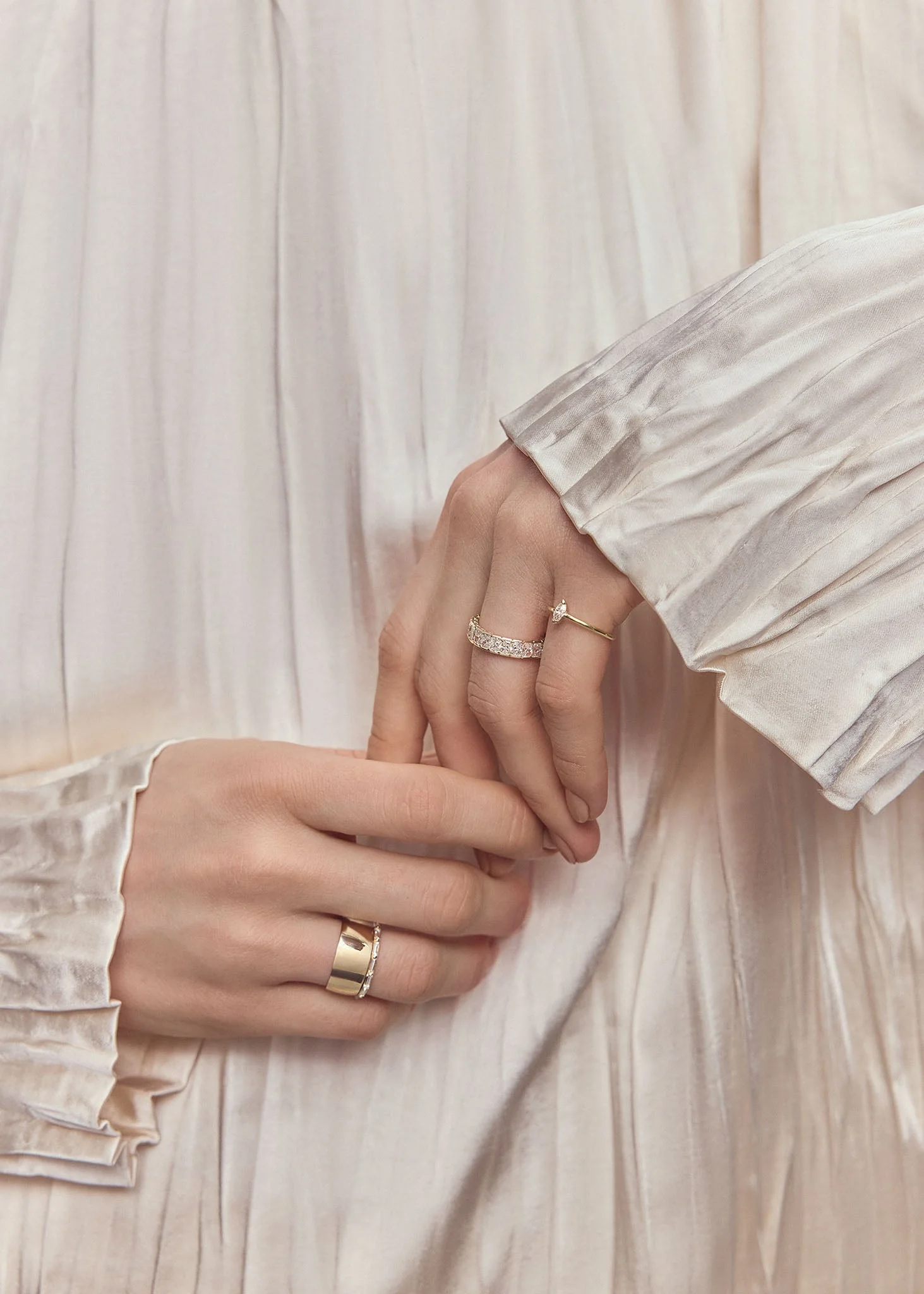 Kinn - Petite Baguette Half Eternity Ring Diamond - Image 4