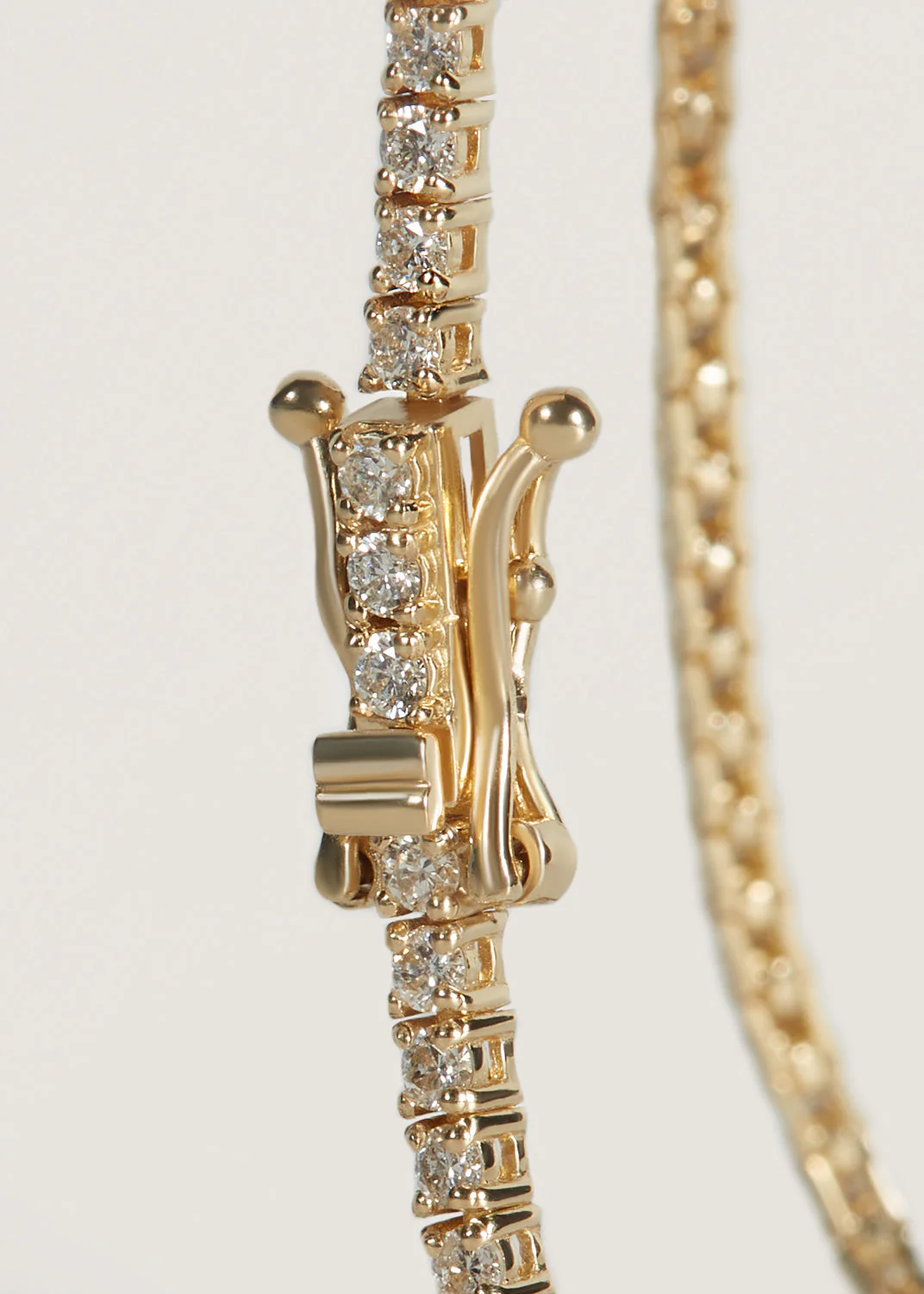Kinn - Petite Diana Tennis Necklace Diamond 5.0ctw Yellow Gold - Image 3