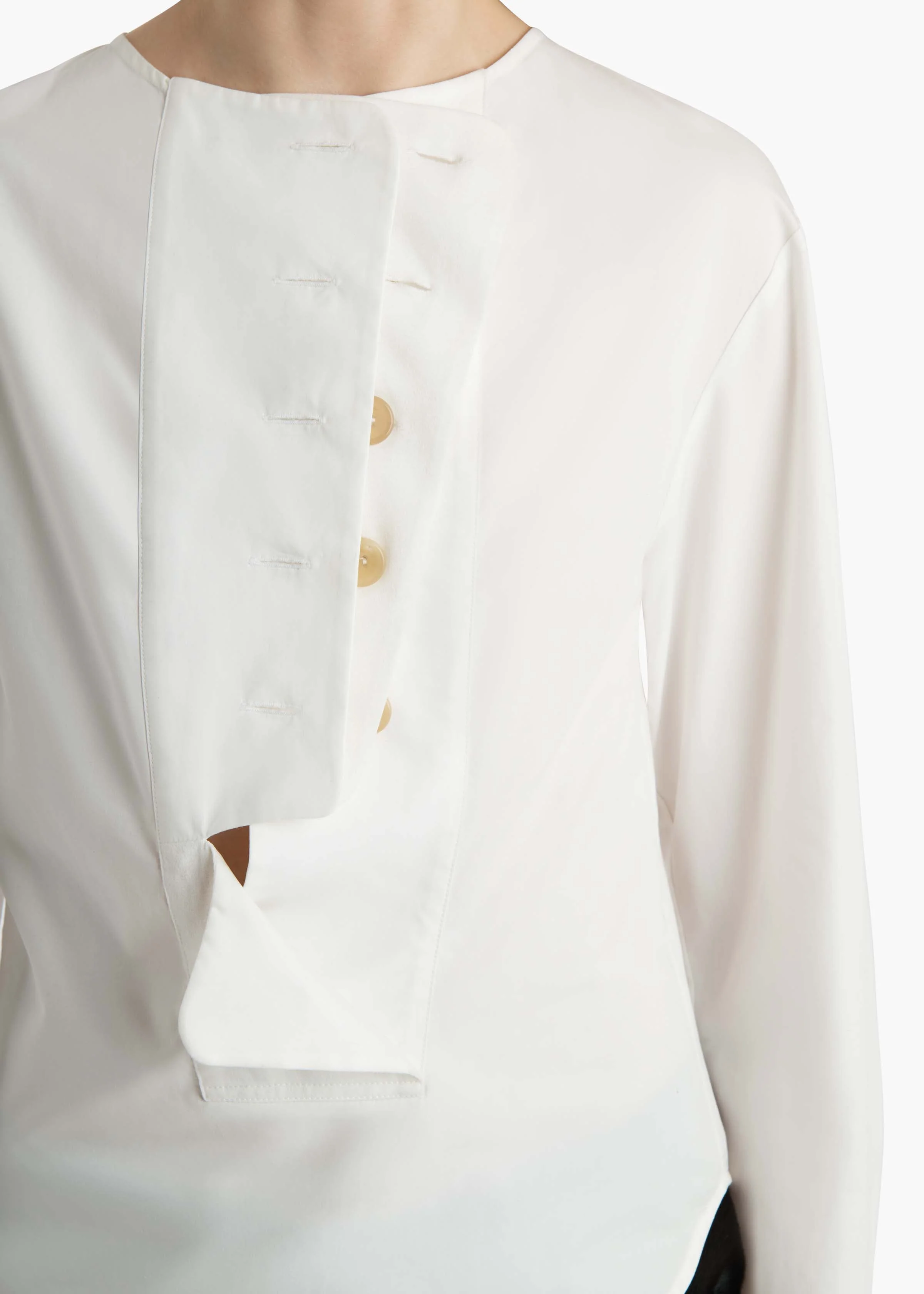 Khaite - Poe Top in Chalk - Image 5
