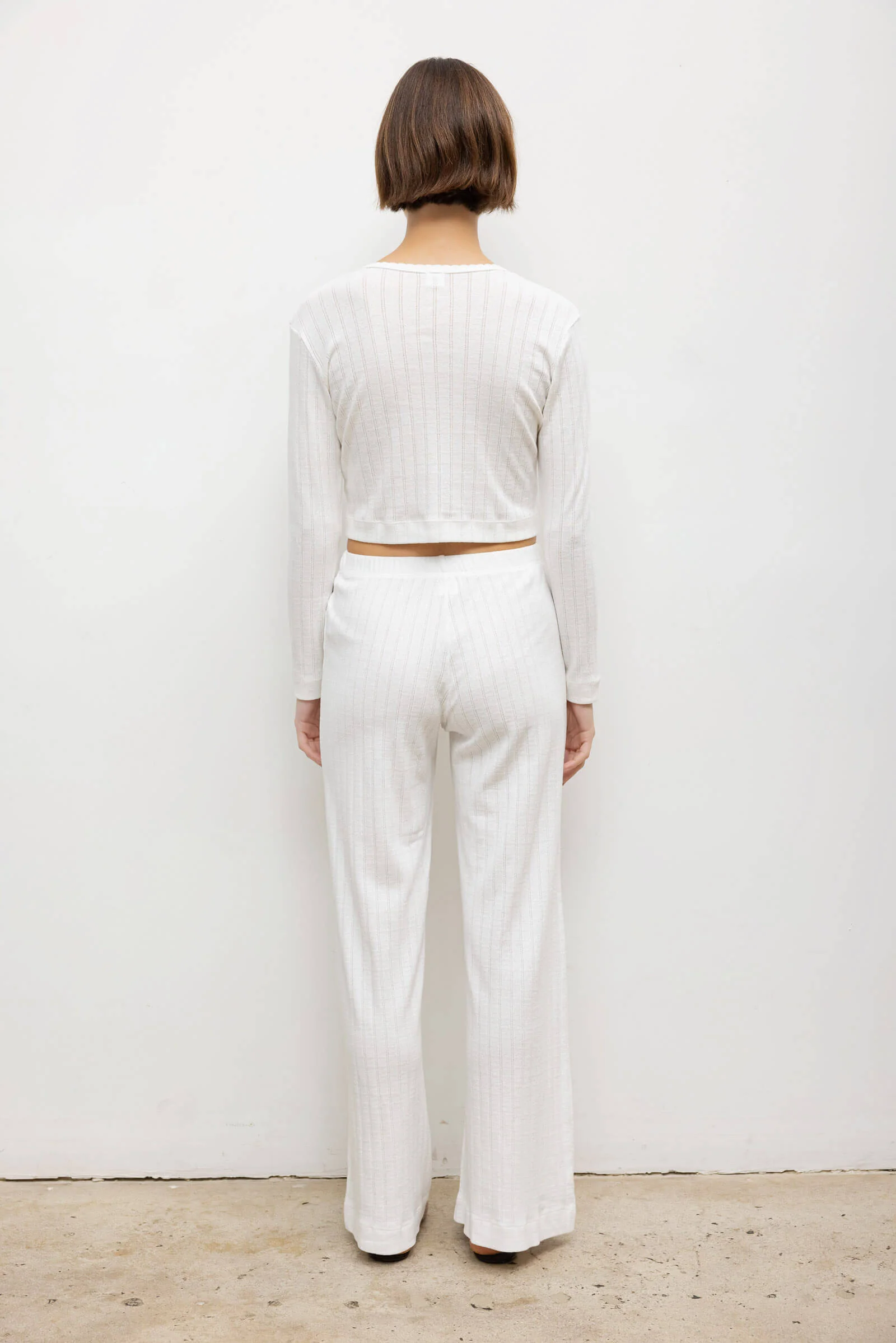 Leset - Pointelle Crop Cardigan - Image 7