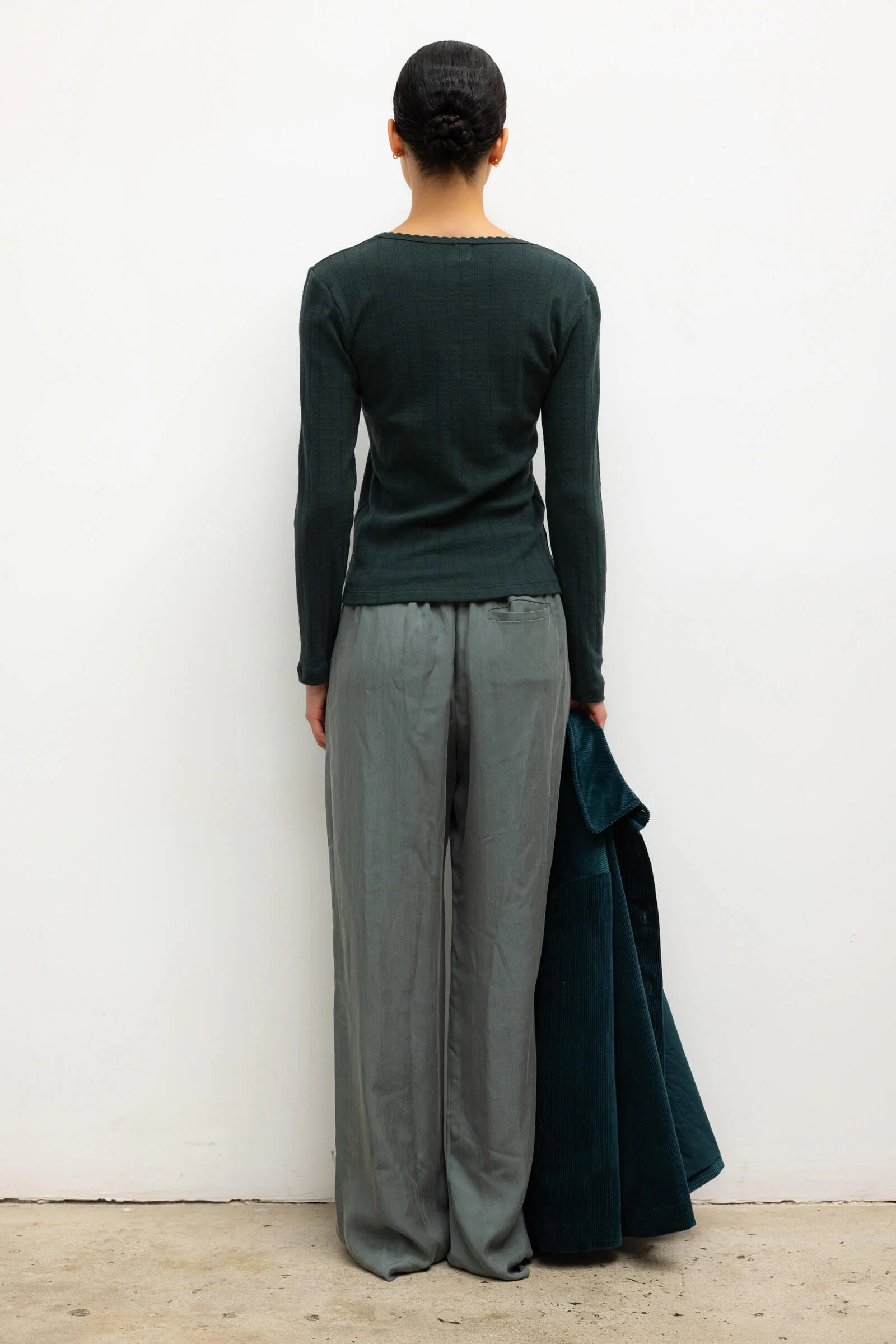 Leset - Pointelle Slim Fit Long Sleeve - Image 7