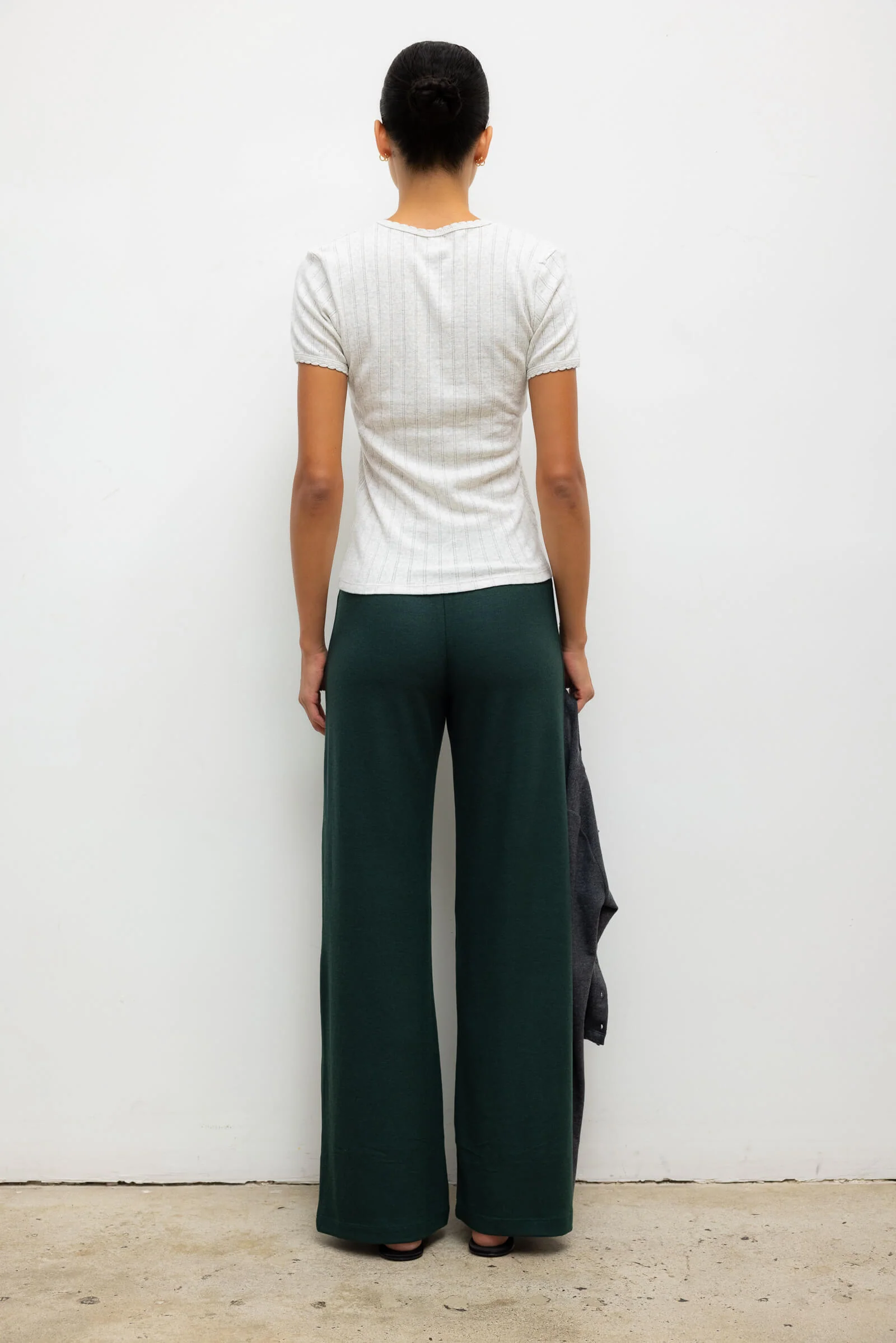Leset - Pointelle Slim Fit Tee - Image 7