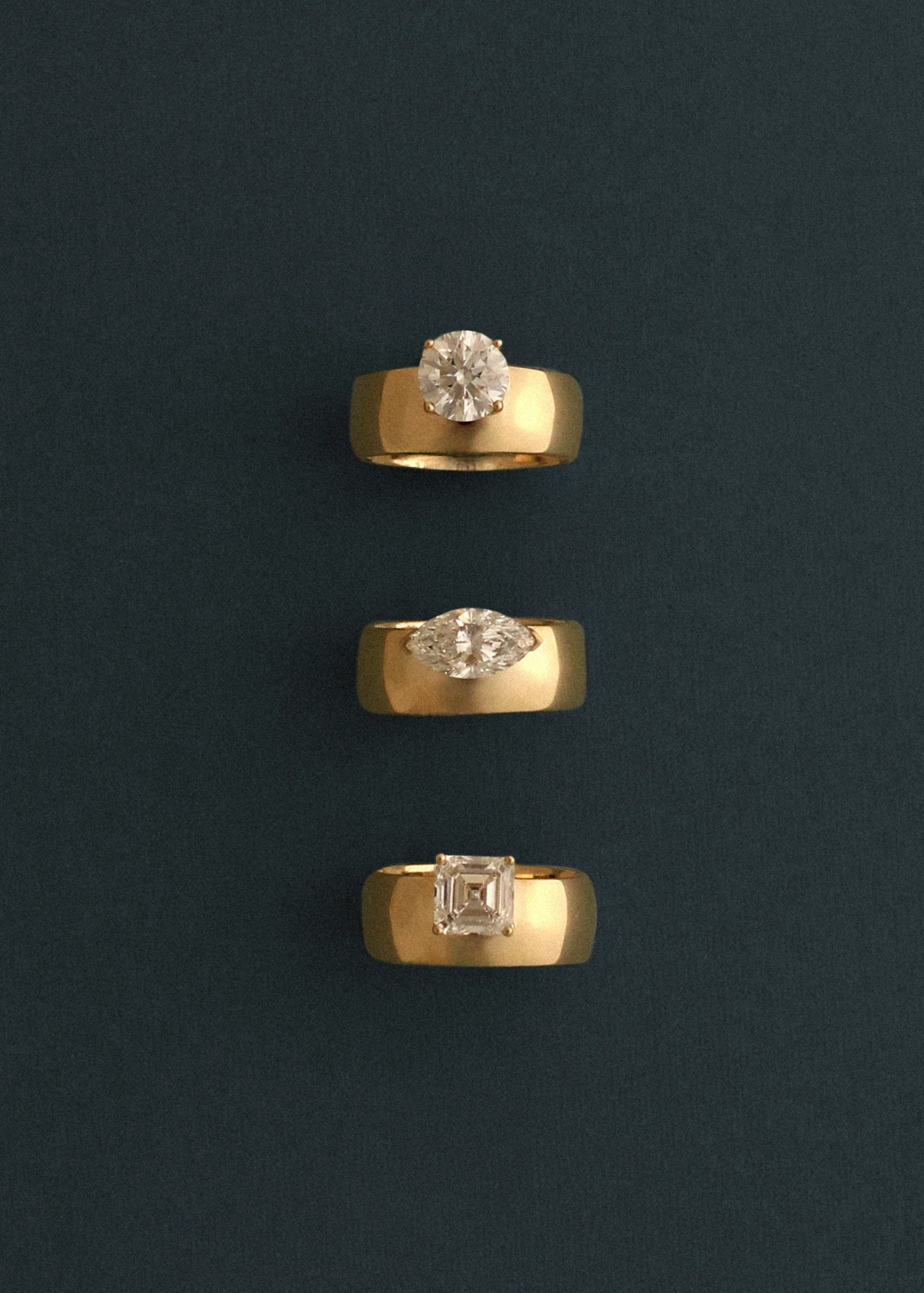 Kinn - Porter Cigar Band Ring Round Diamond - Image 3