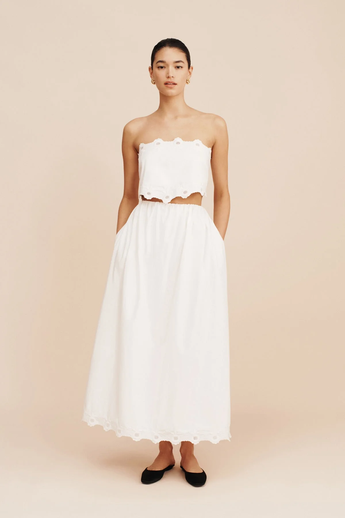 Posse - ANTOINETTE TIE TOP - VINTAGE WHITE - Image 9