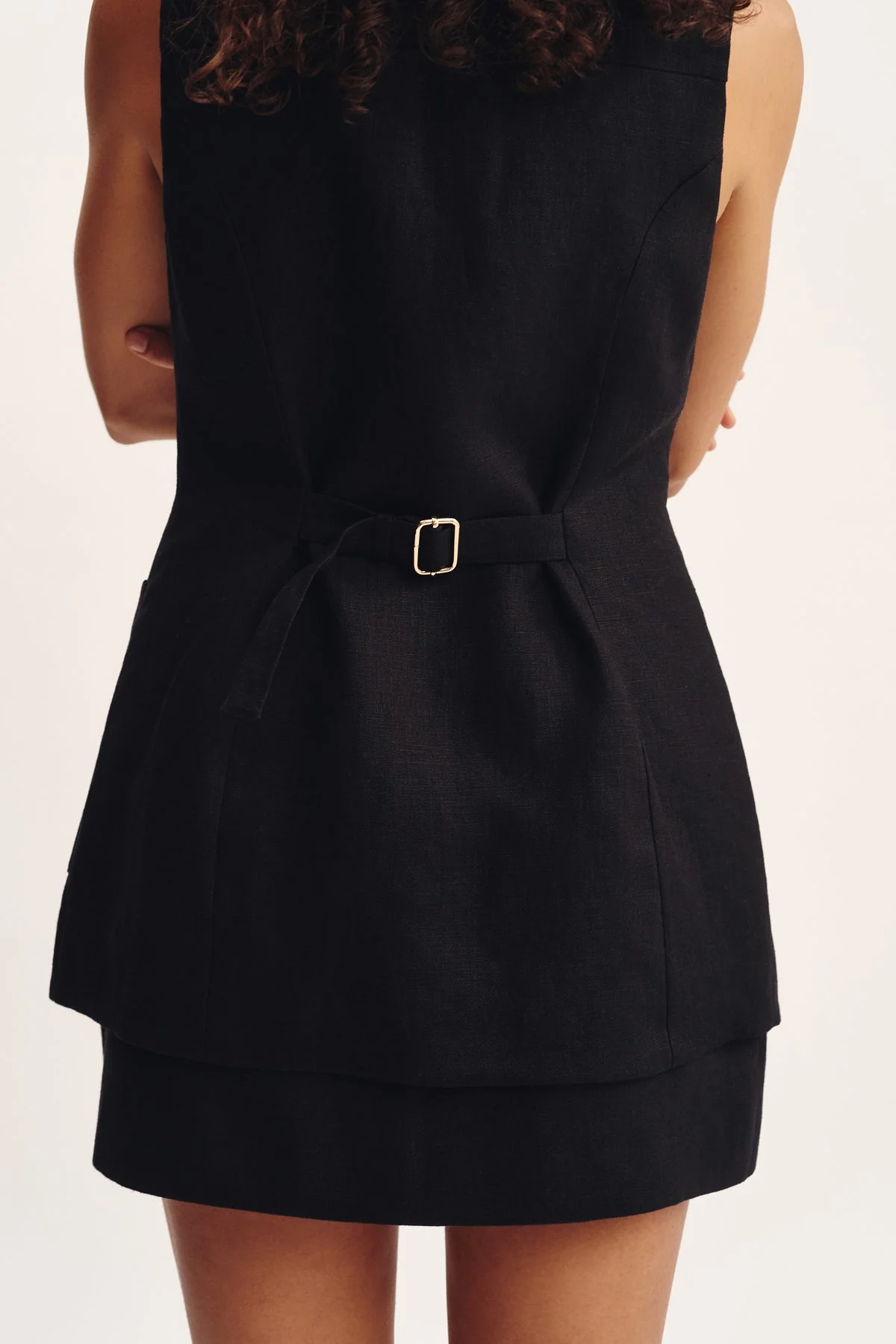 Posse - LORENZO TAILORED VEST - BLACK - Image 10