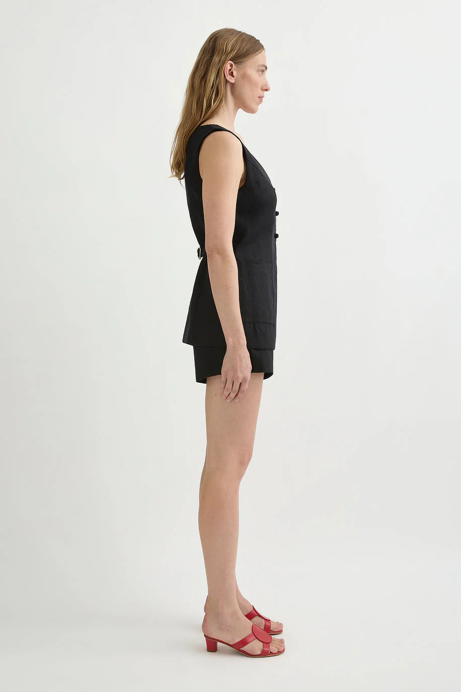 Posse - LORENZO TAILORED VEST - BLACK - Image 13