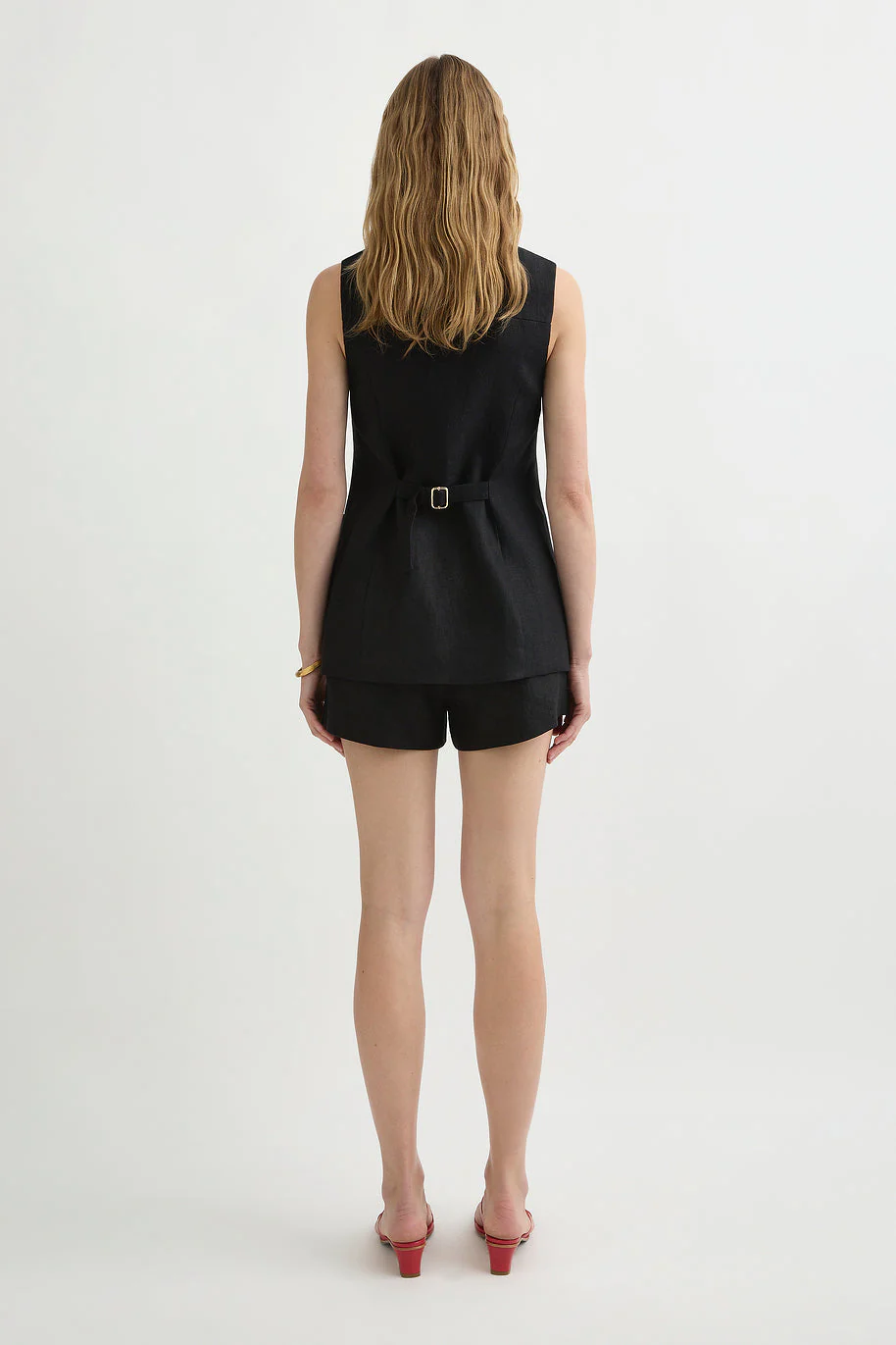 Posse - LORENZO TAILORED VEST - BLACK - Image 14