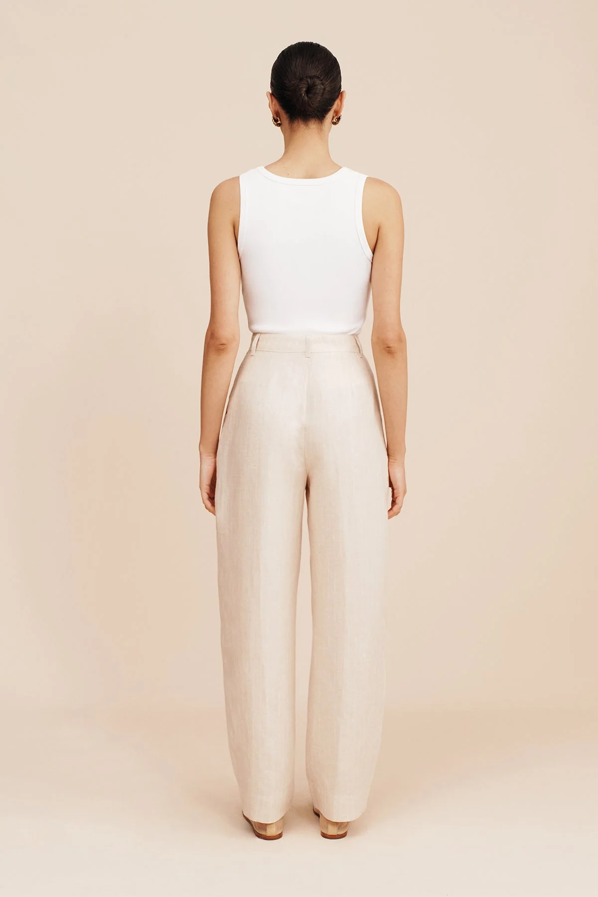 Posse - LUCILLE TROUSER - BEIGE PINSTRIPE - Image 11