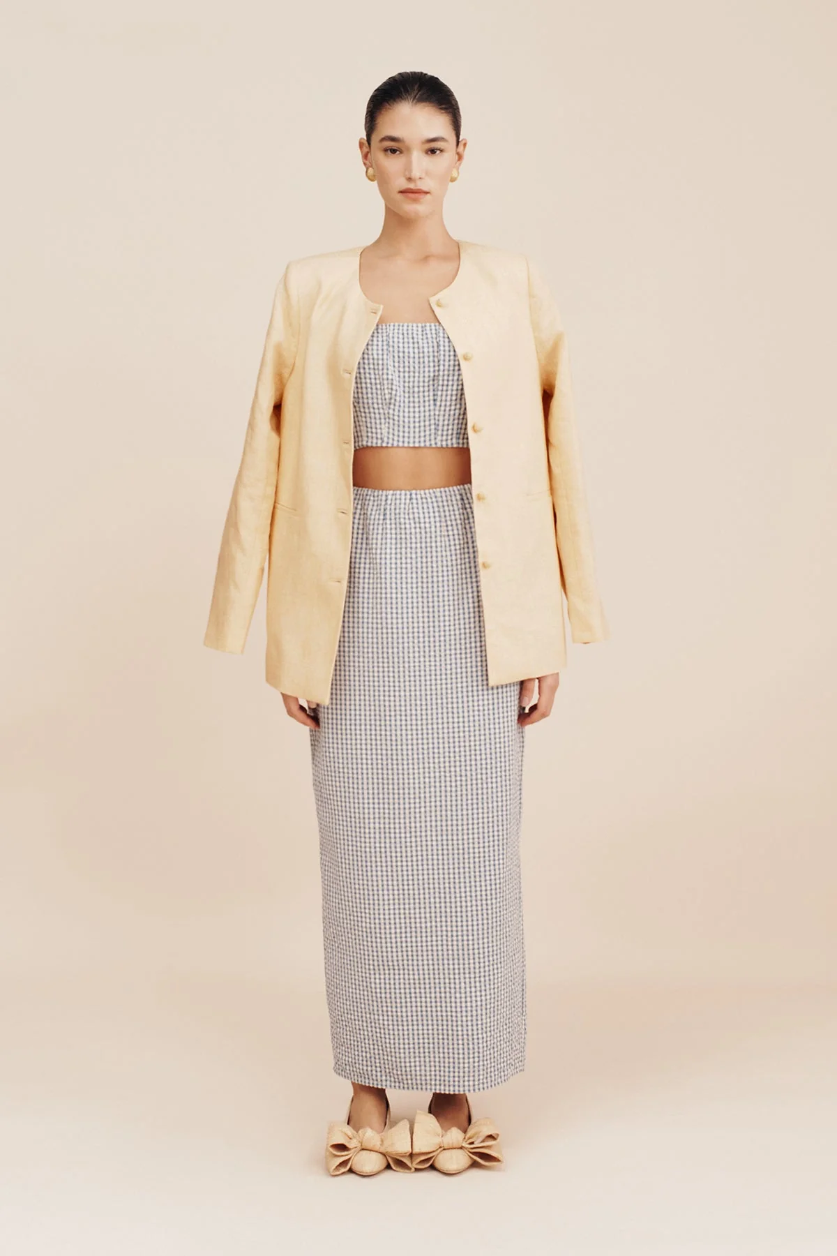 Posse - MIRA SKIRT - BLUE GINGHAM - Image 11