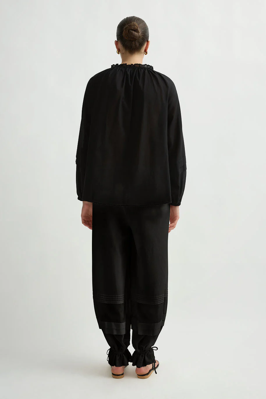 Posse - PEARL BLOUSE - BLACK - Image 4