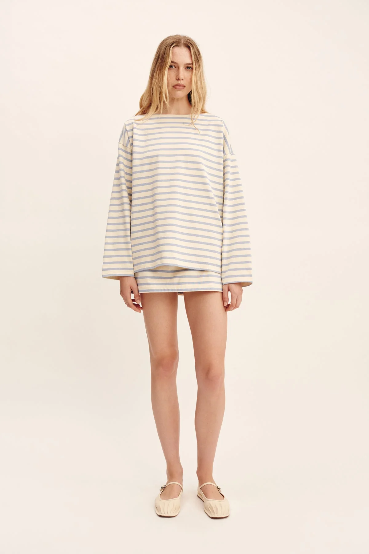Posse - SEDGEWICK SKIRT - SKY STRIPE - Image 3