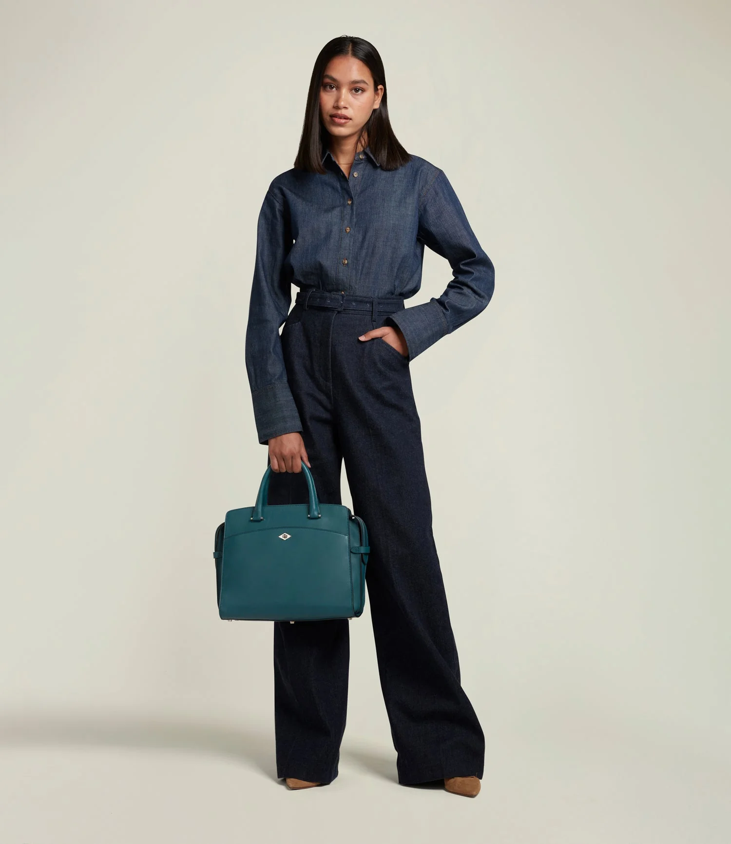 Metier - Private Eye Slim Smooth Calfskin Lost At Sea - Image 4